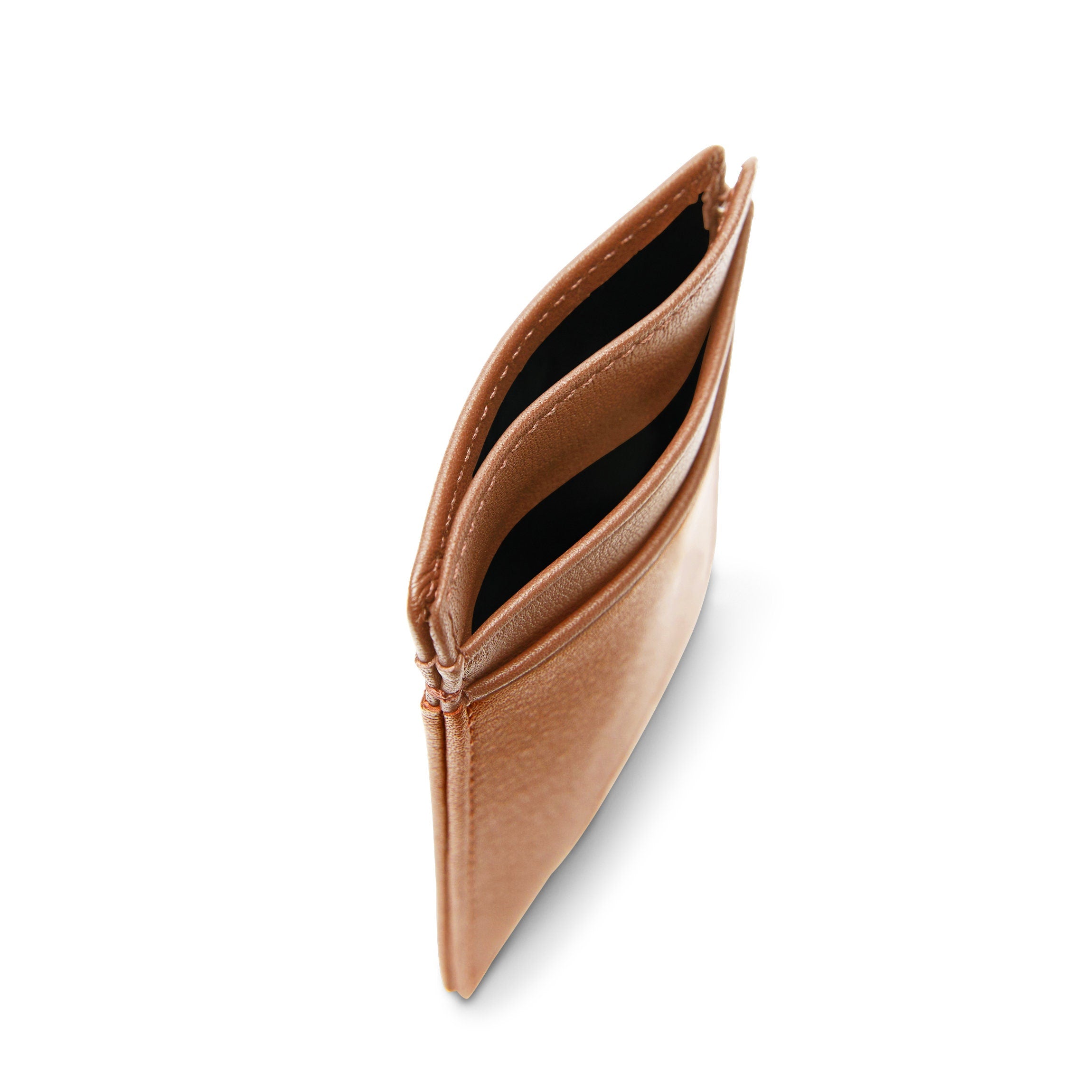 小物 forme / Card Case Brown Slim Utility Card Case | Full Grain Leather, Minimal Card Storage