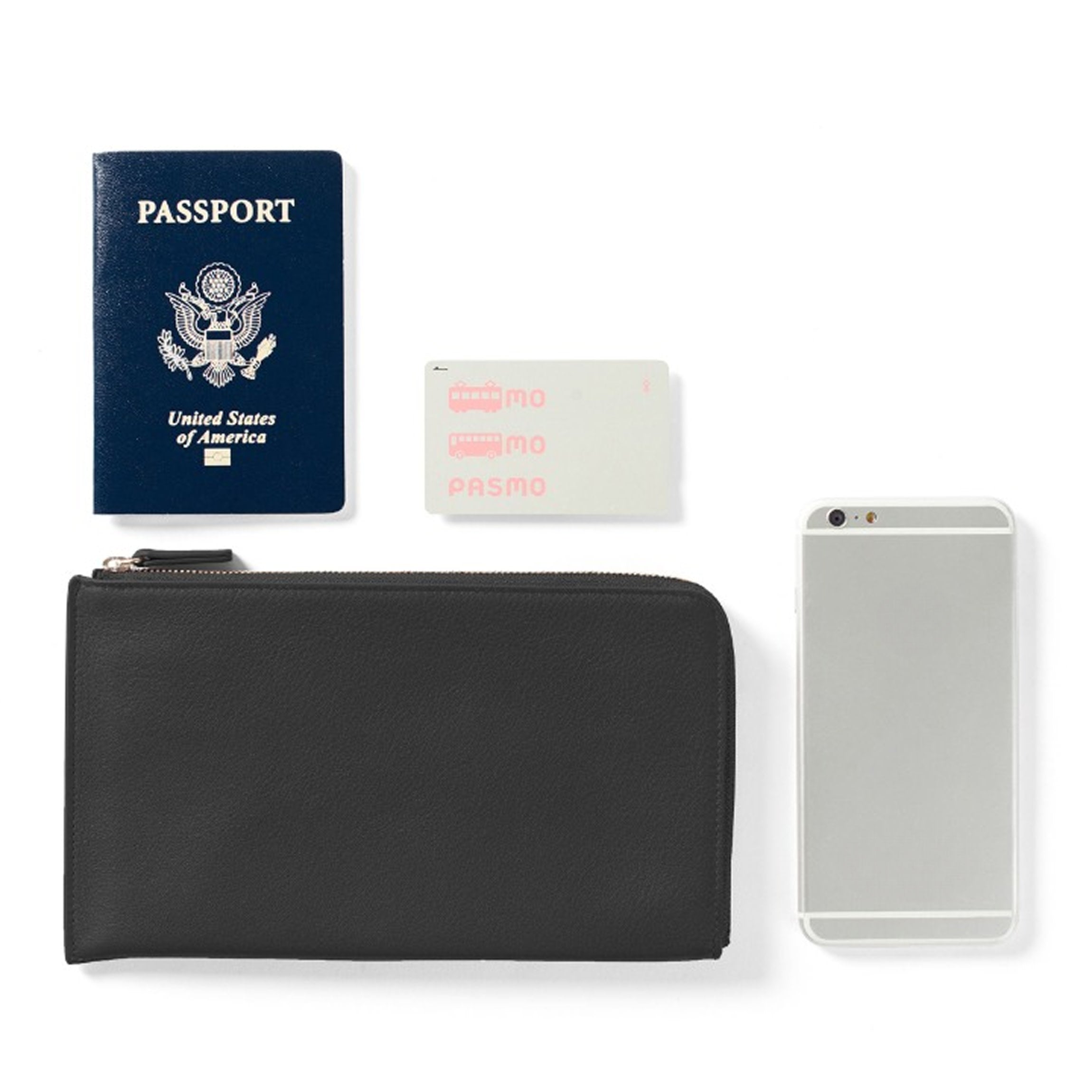 LODGEページ　コンパクトウォレット Slim Zip Travel Wallet | Full grain leather, streamlined travel