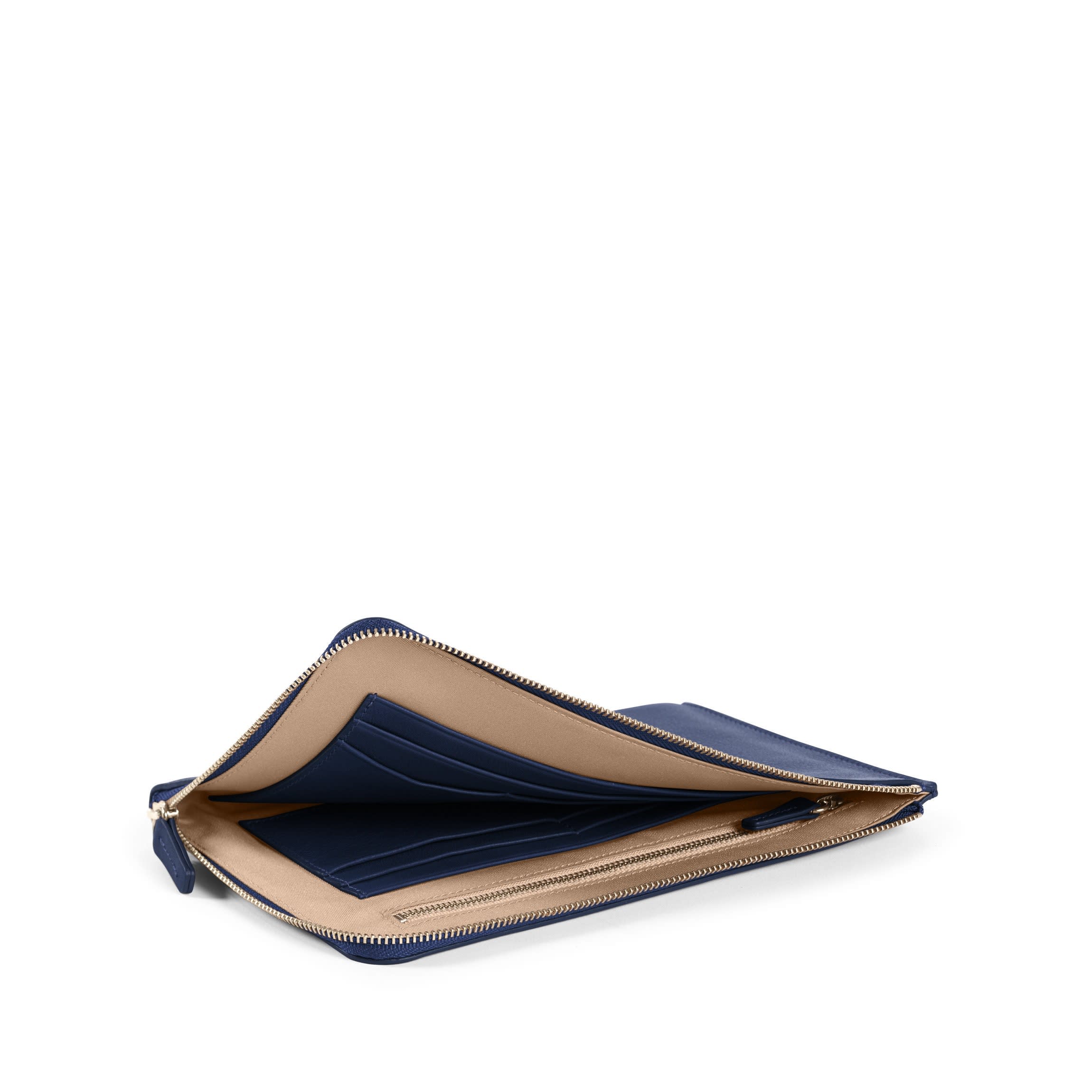 Slim Zip Travel Wallet | Full grain leather, streamlined travel