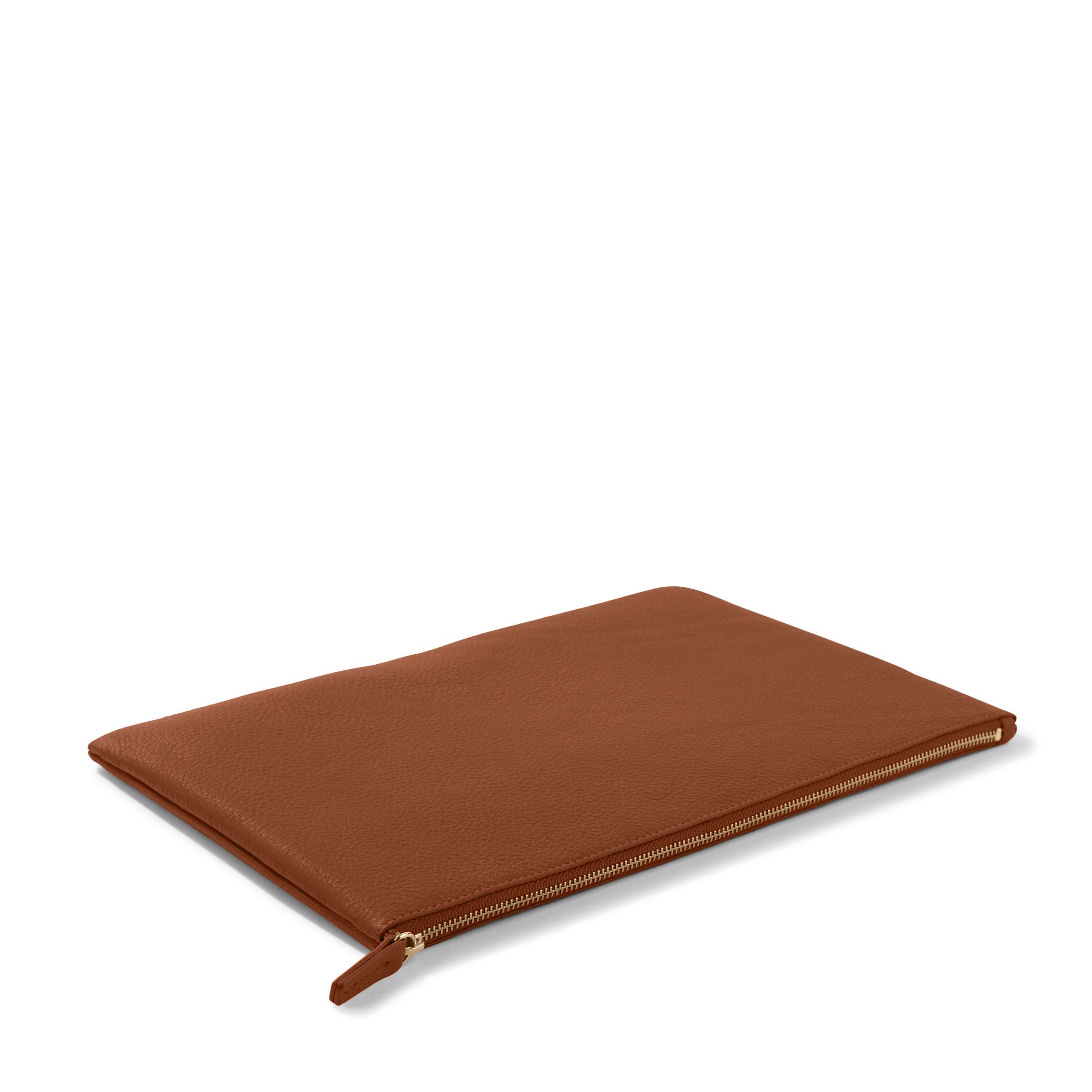 Slim Zippered iPad Case | Full grain leather, streamlined
