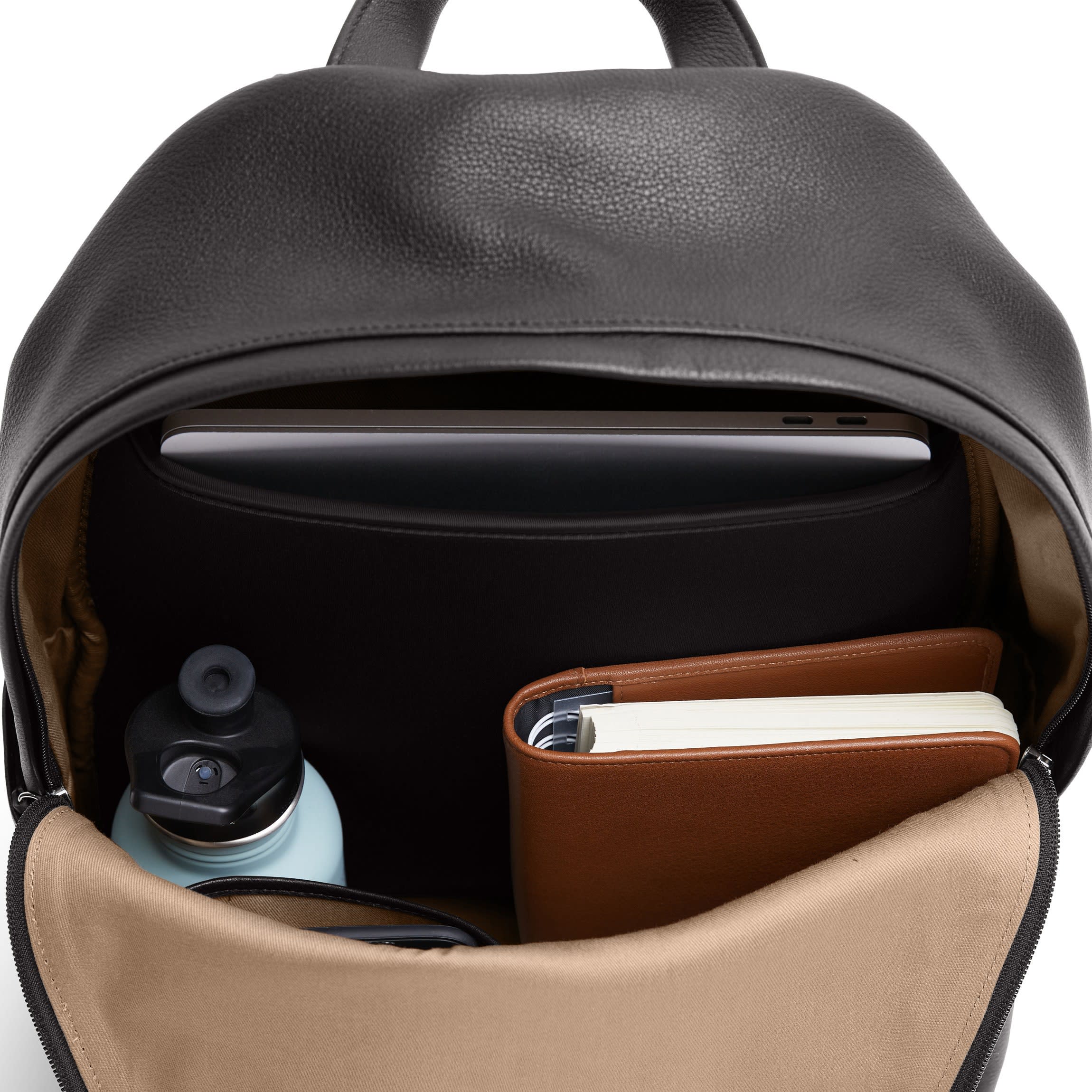 black calf leather backpack men Sloan Backpack