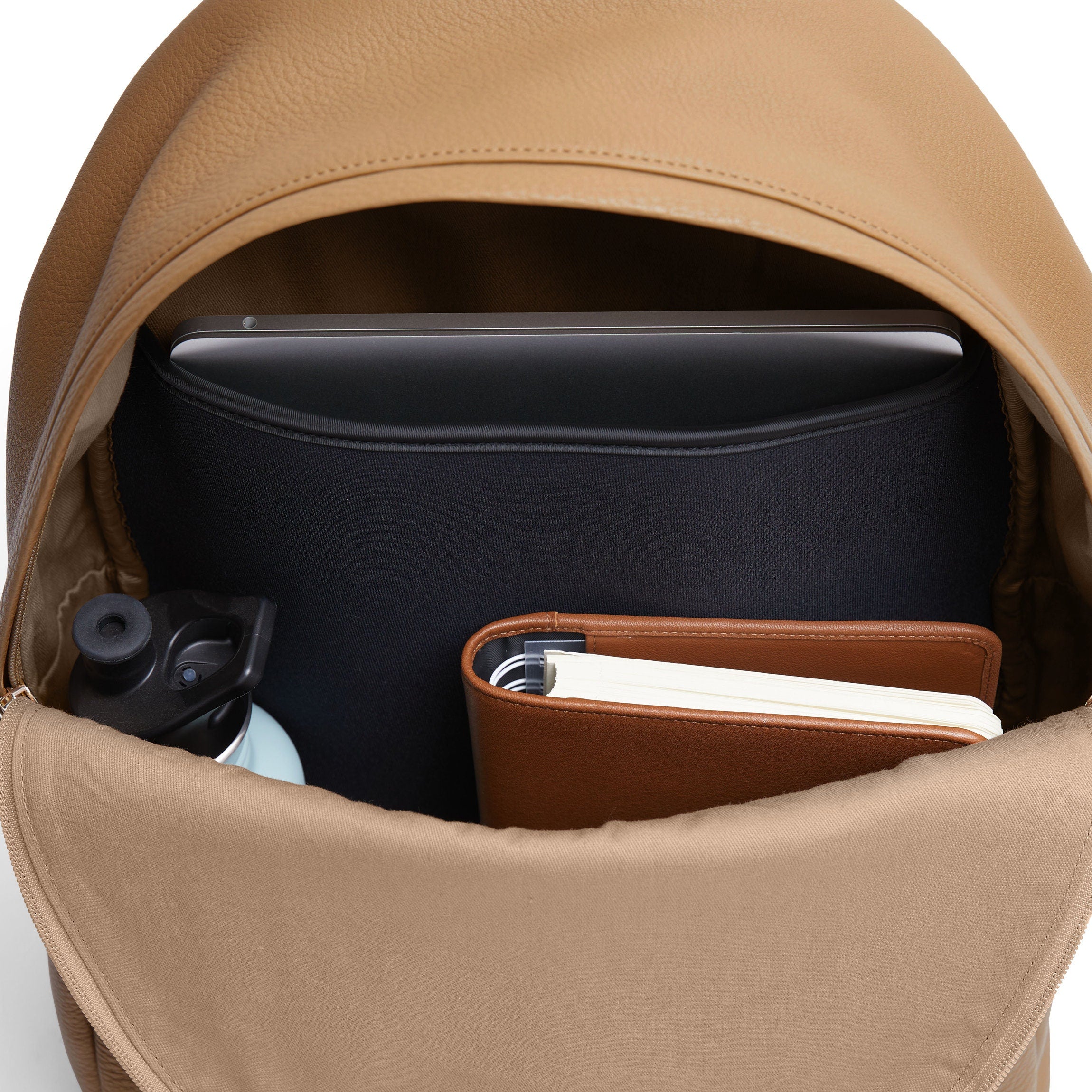 camel leather school backpack Sloan Backpack