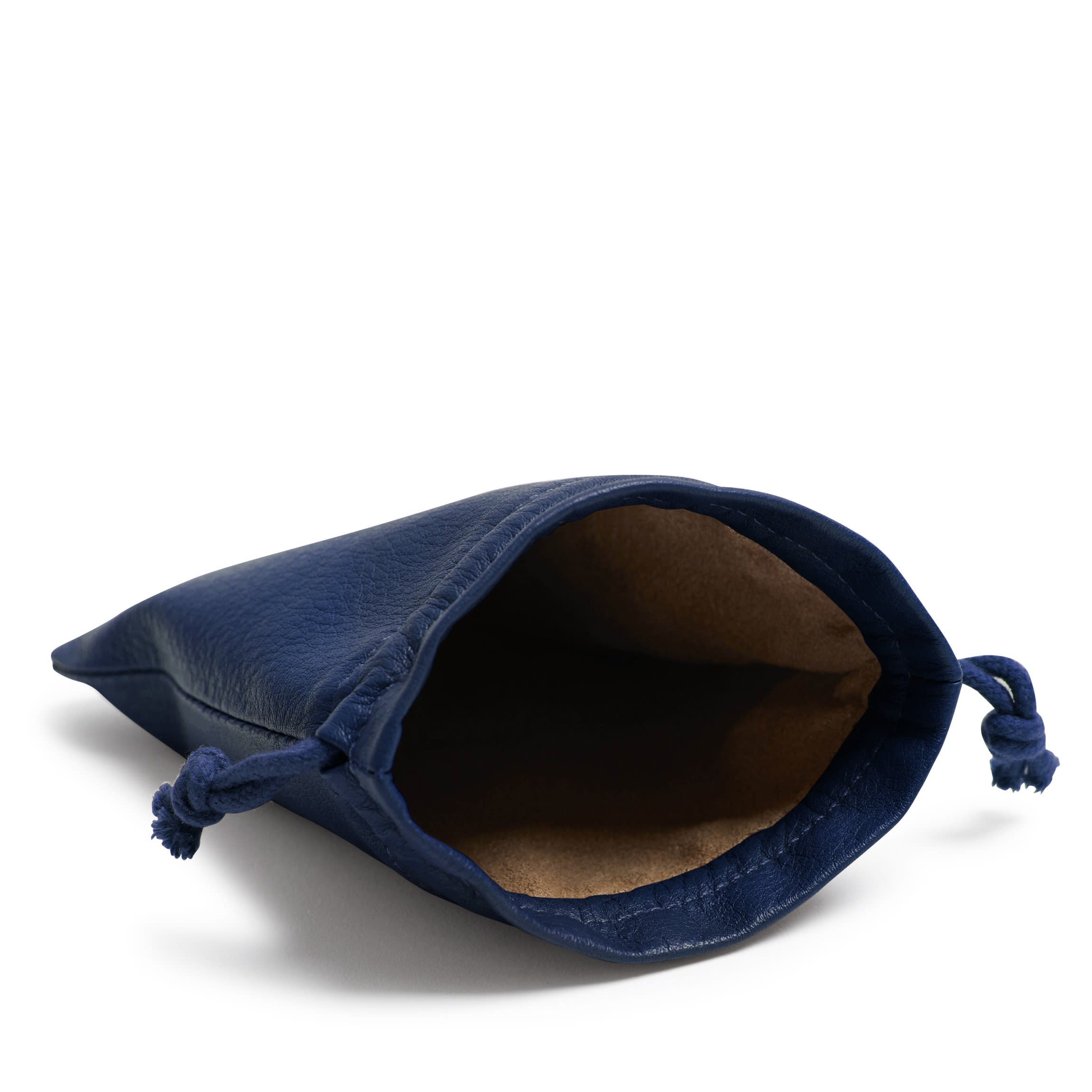 Flat Drawstring Pouch | Full grain leather, versatile storage