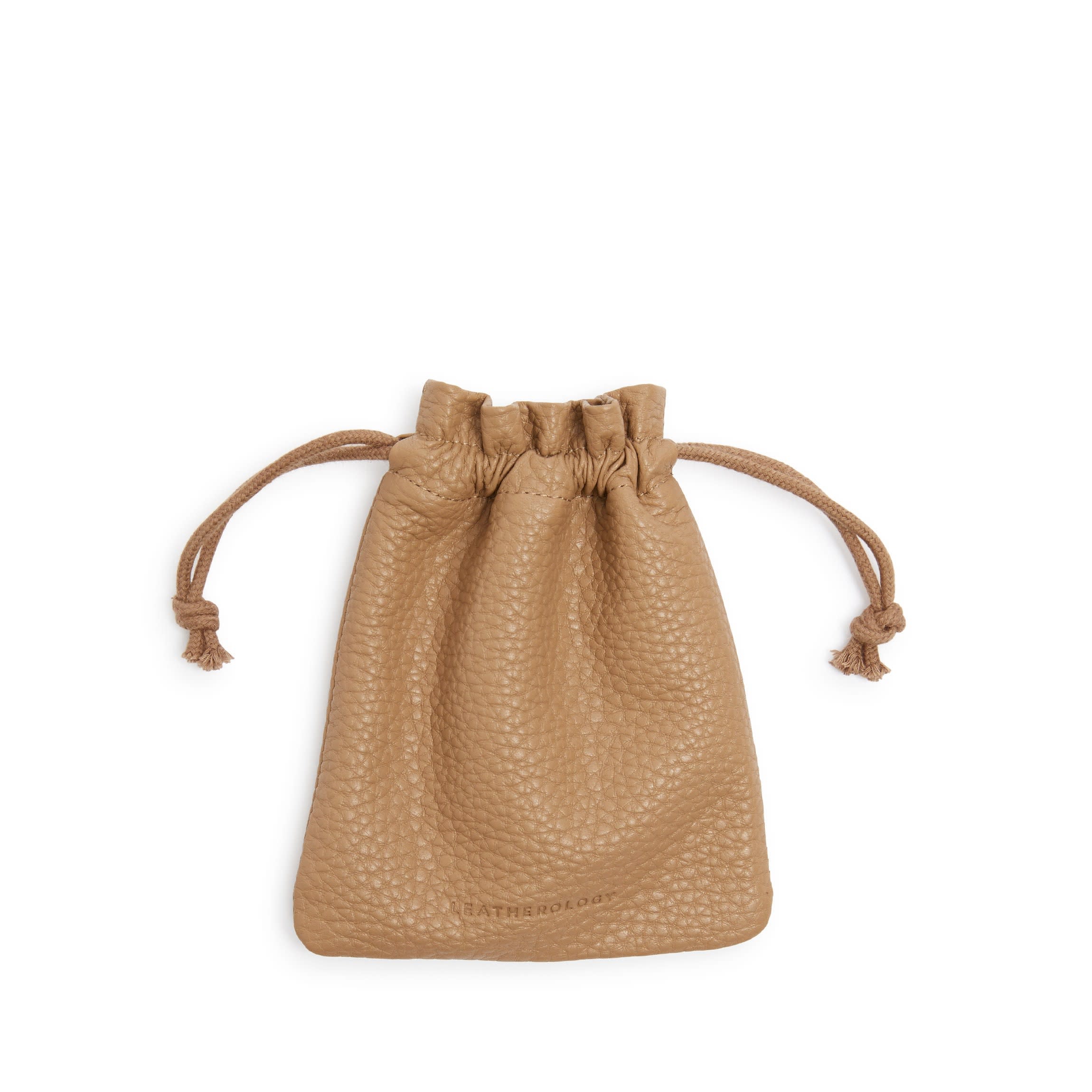 Flat Drawstring Pouch | Full grain leather, versatile storage