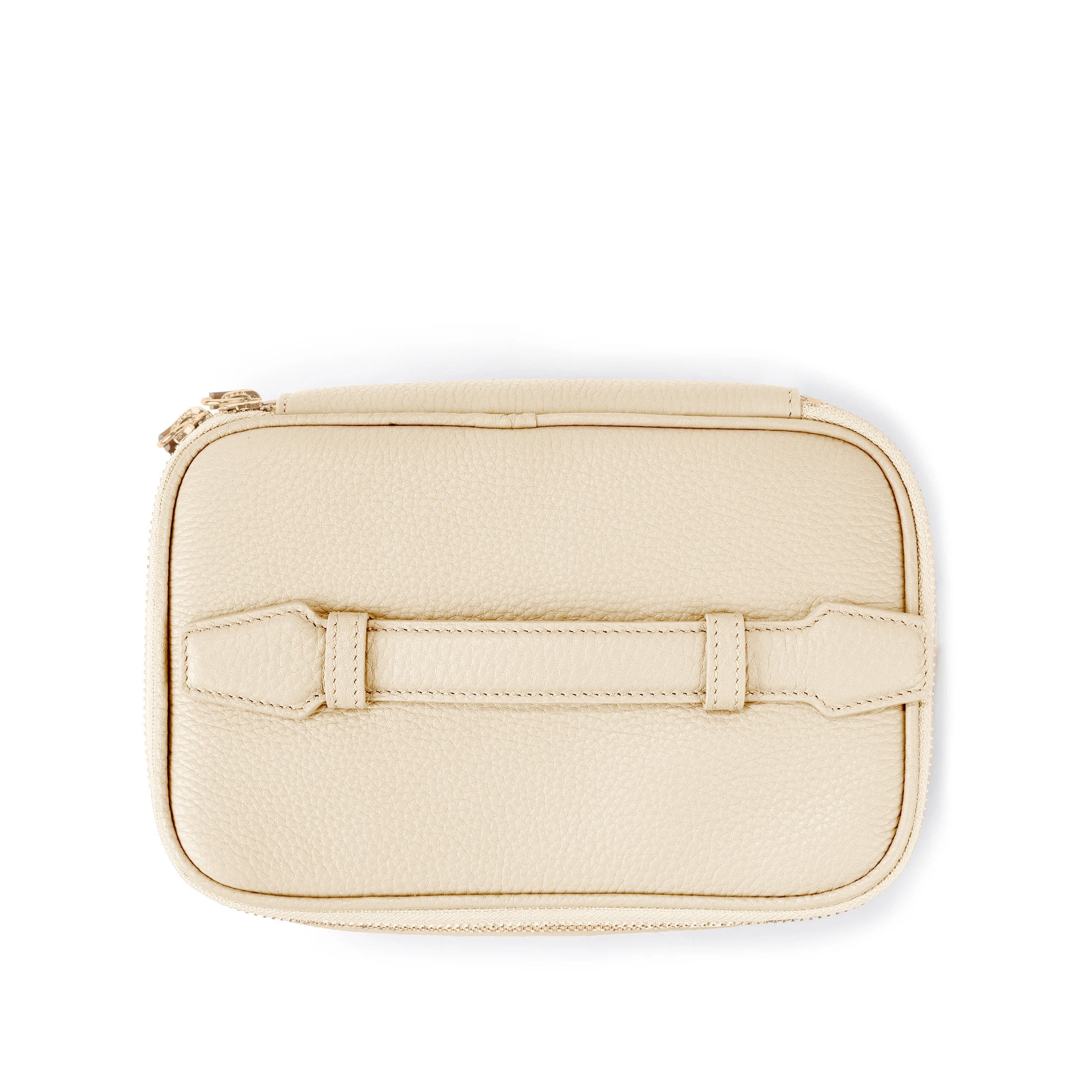 Small Train Case | Full grain leather, compact beauty organizer