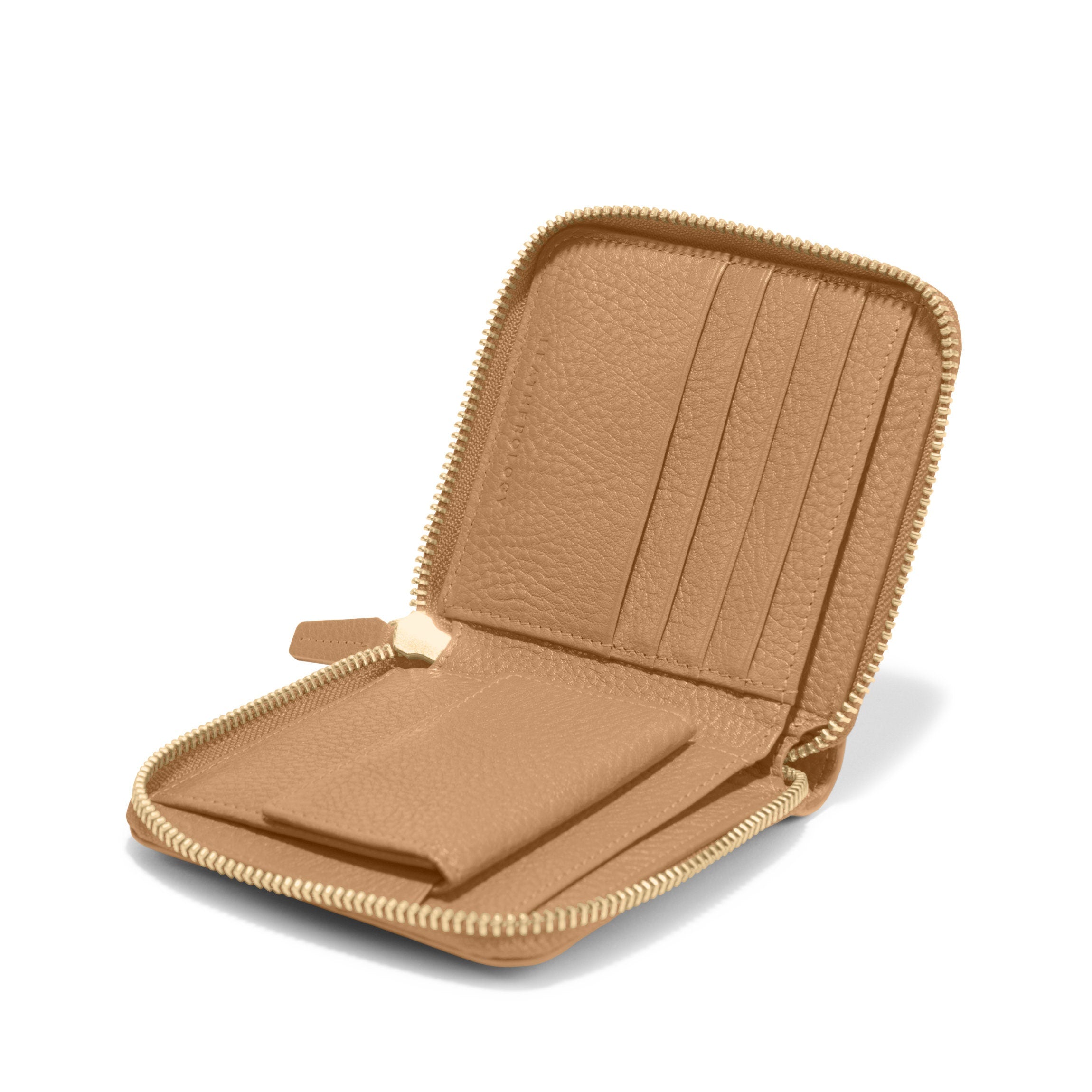 Small Zippered Wallet | Full grain leather, compact and secure