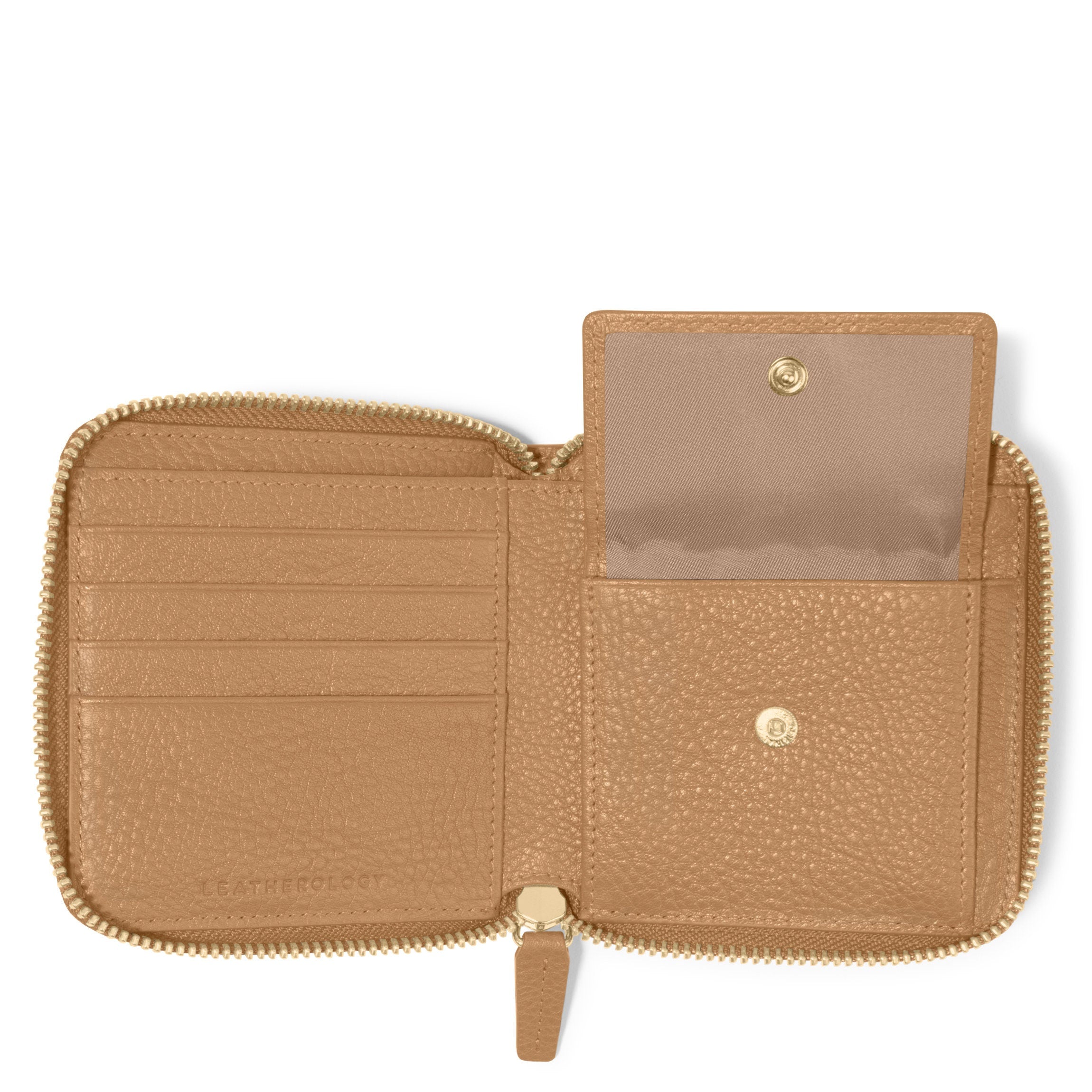 Small Zippered Wallet | Full grain leather, compact and secure