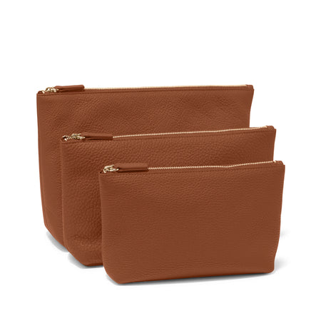 バッグ PORTER CLASSIC WEATHER POUCH M Standing Pouch Trio | Full grain leather, multipurpose storage
