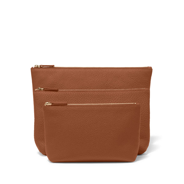 Standing Pouch Trio | Full Grain Leather, Multipurpose Storage