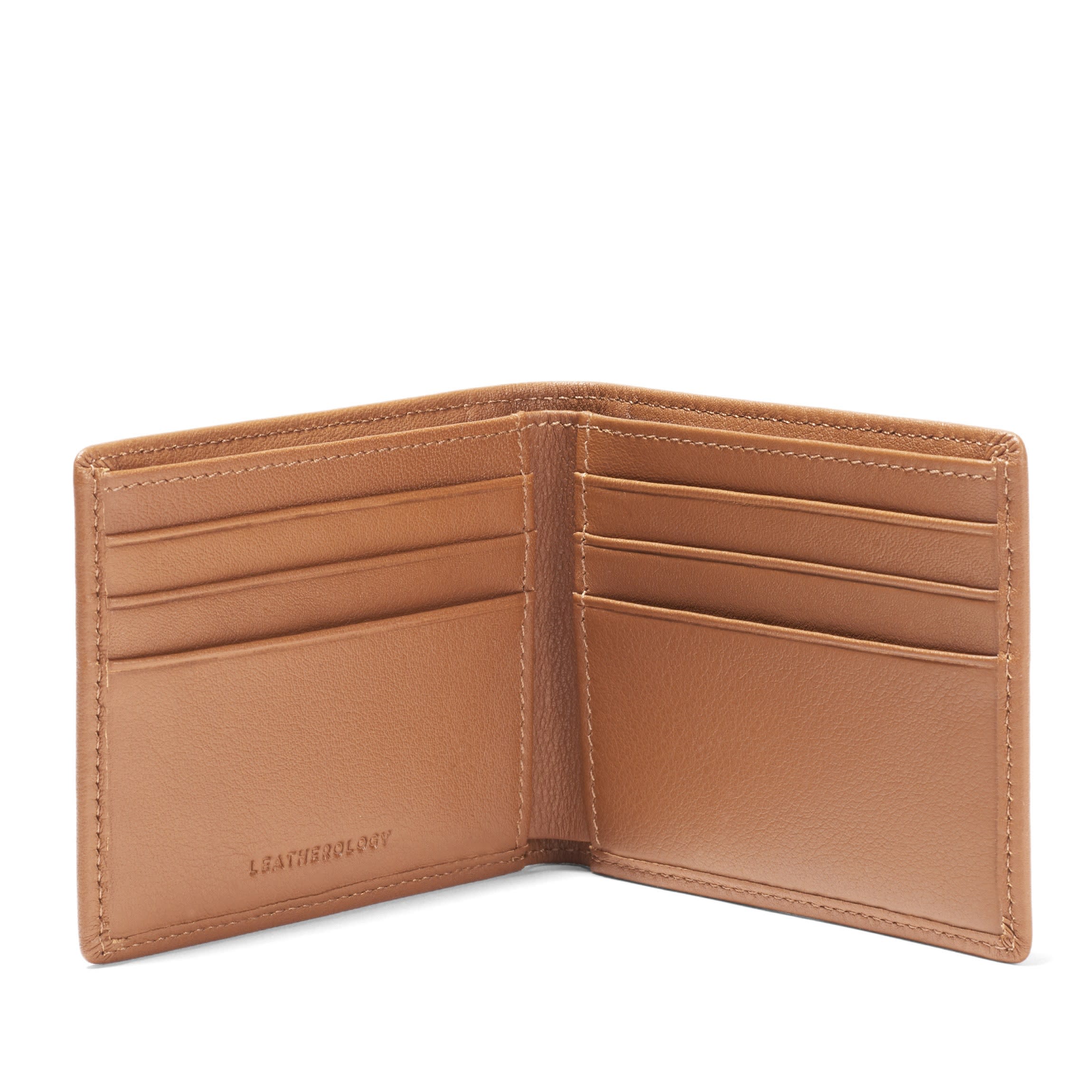 Loyofun Men's Genuine Leather Bifold Wallet - RFID Blocking, Slim Design, Large Capacity, Brown