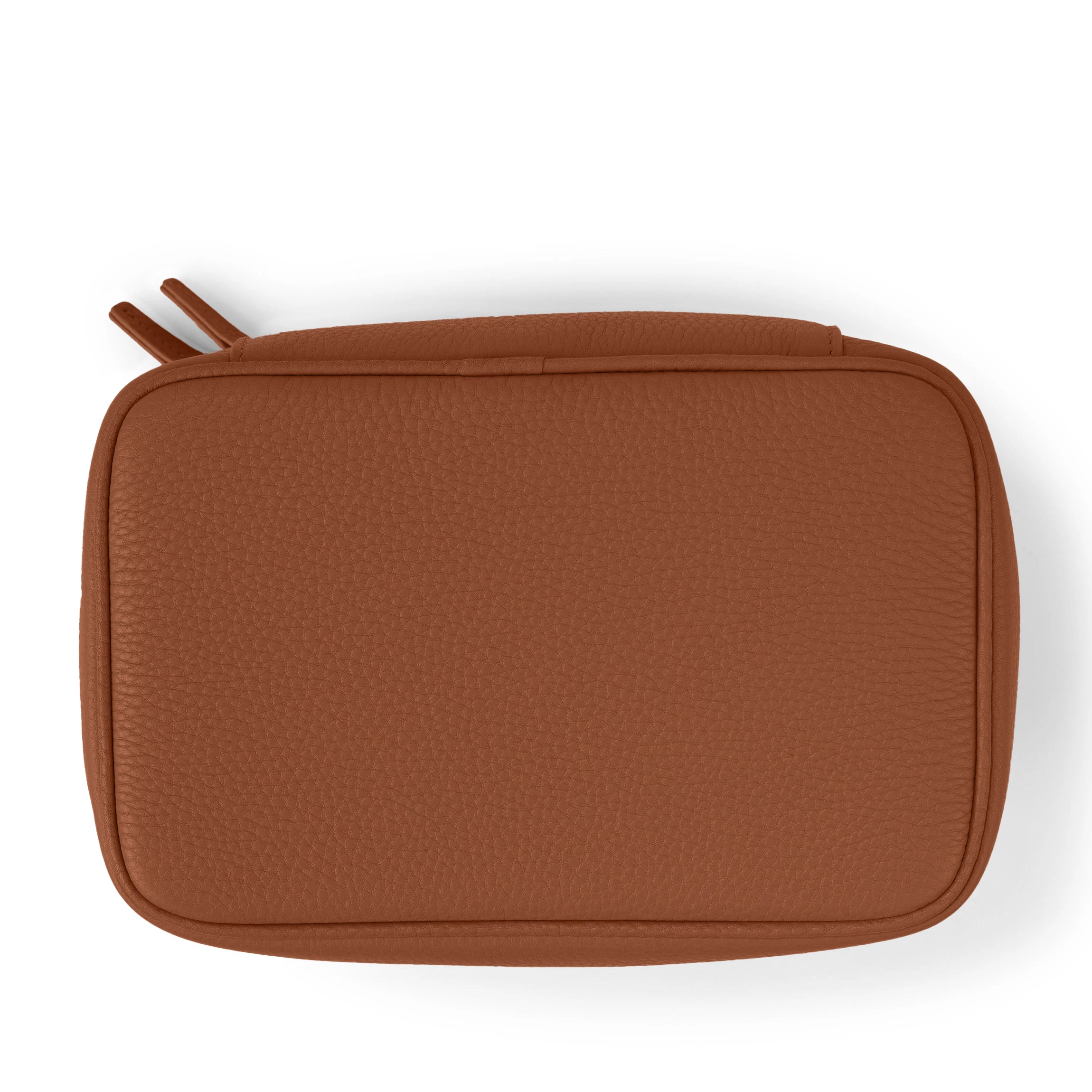 best train toiletries bag for traveling Leather Medium Train Case - Fit Travel-Sized Makeup, Toiletries, Water-Resistant Lining - Saddle Brown