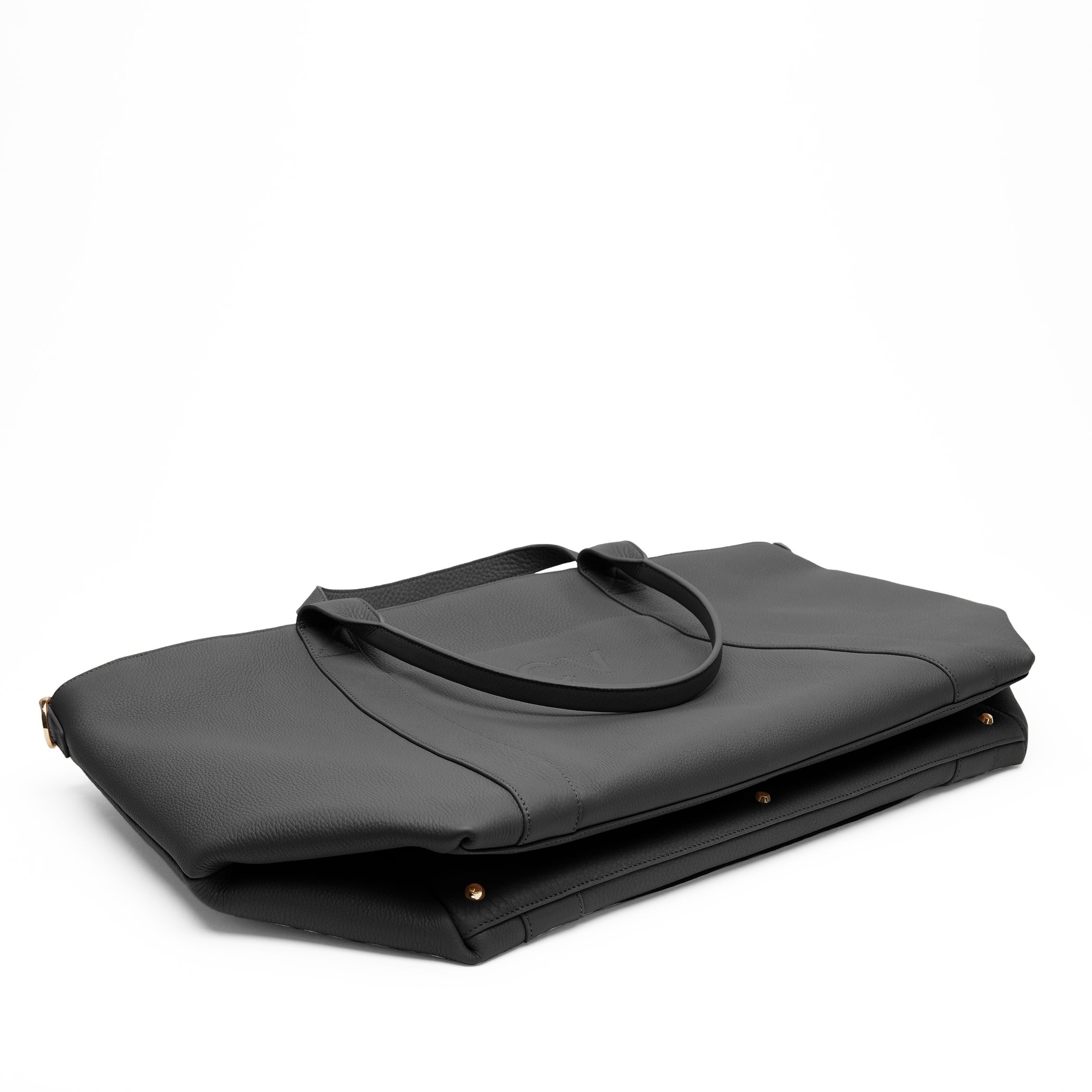 Transit Travel Tote | Full Grain Leather Black Pebble – Leatherology