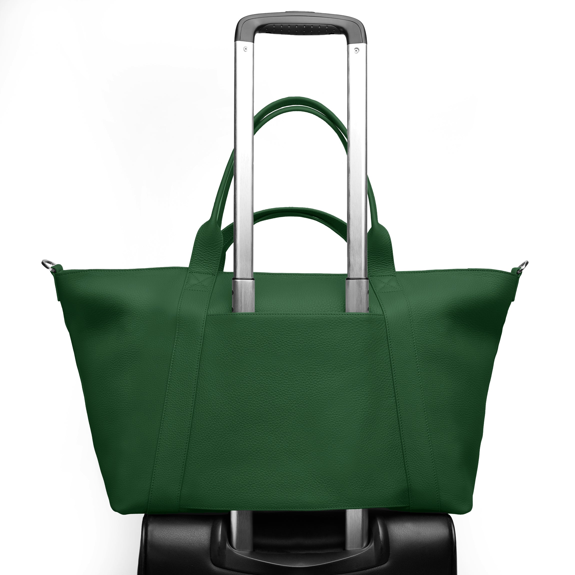 Transit Travel Tote | Full Grain Leather Fairway Green  Leatherology