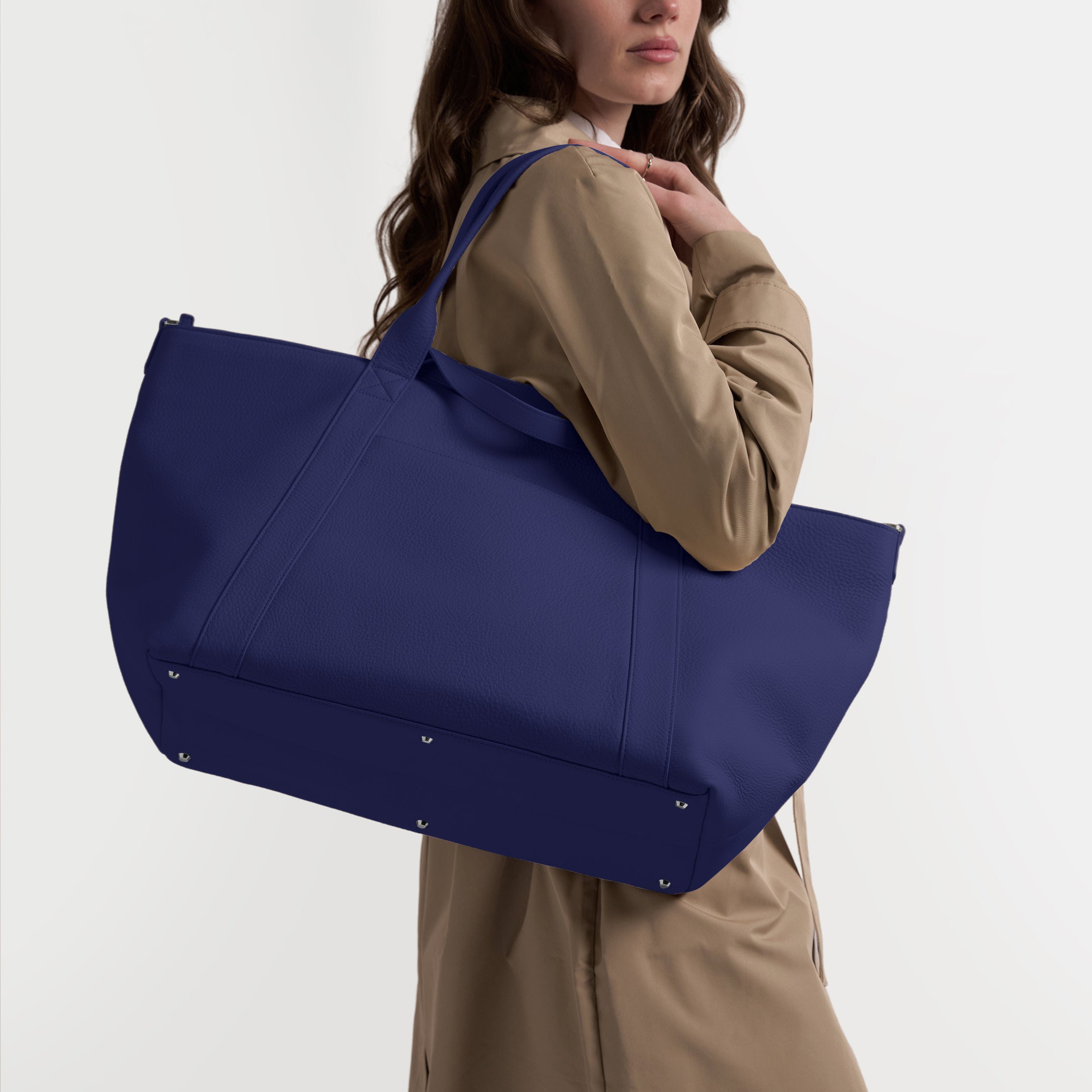 blue travel tote bag Transit Travel Tote