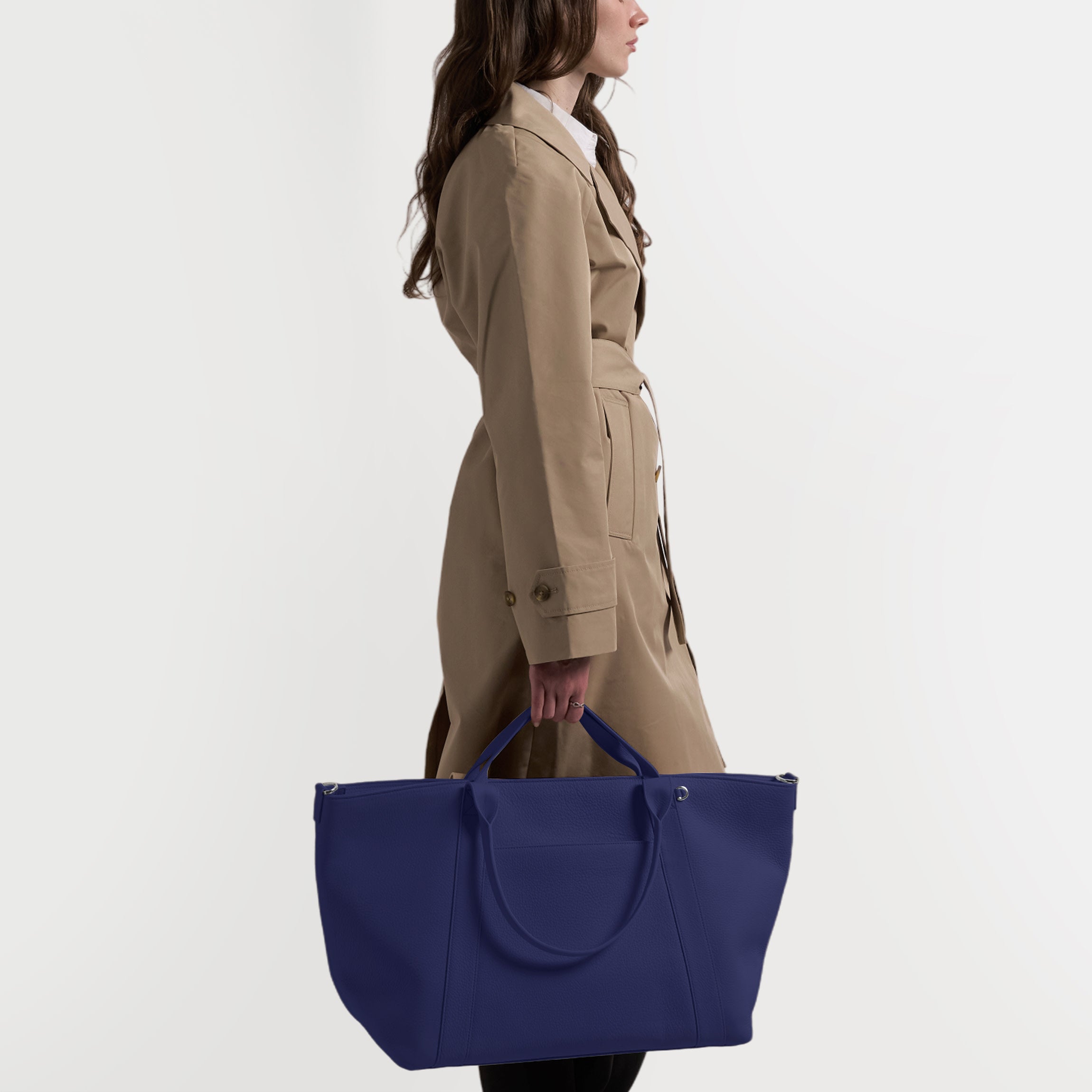blue travel tote bag Transit Travel Tote