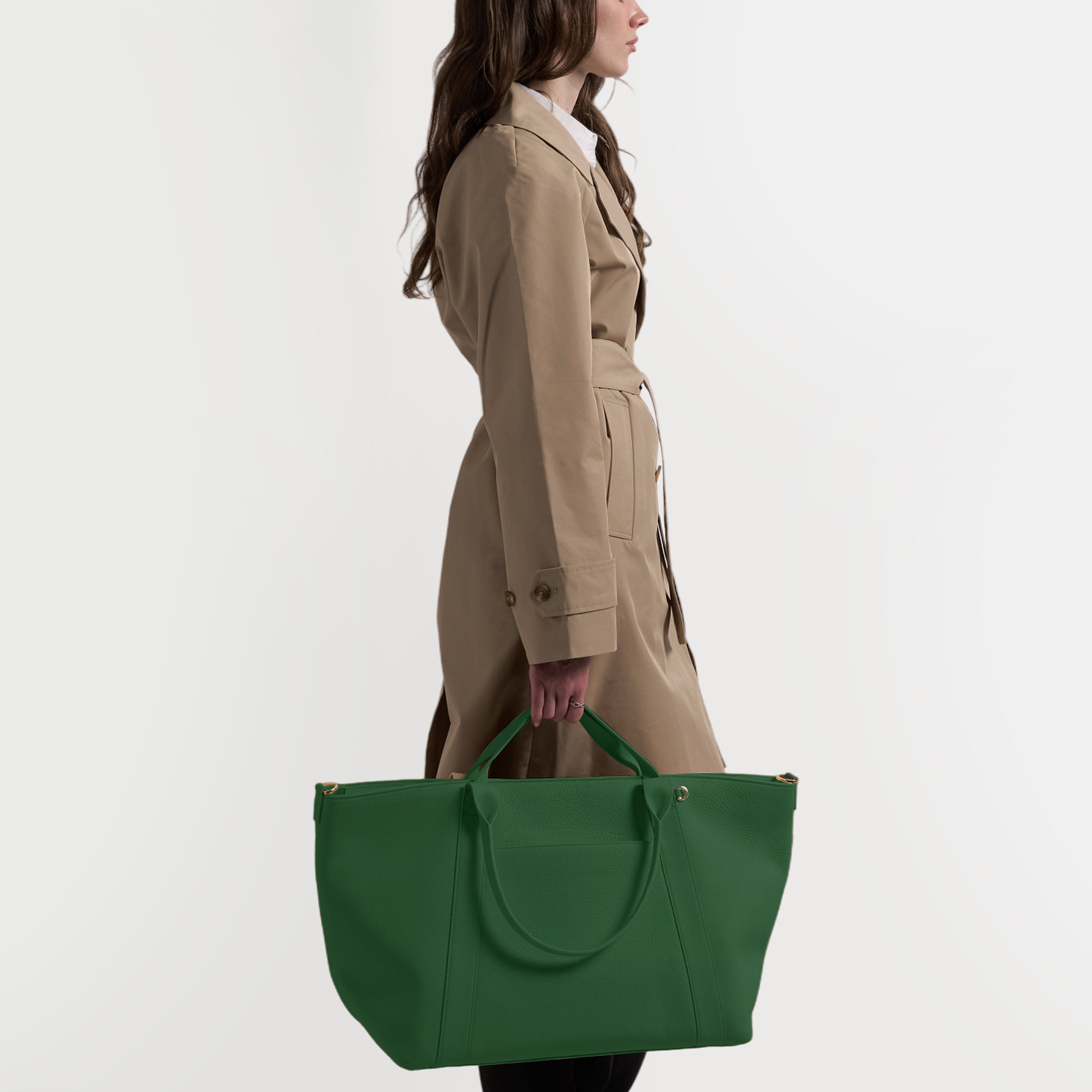 Transit Travel Tote | Full Grain Leather Fairway Green – Leatherology
