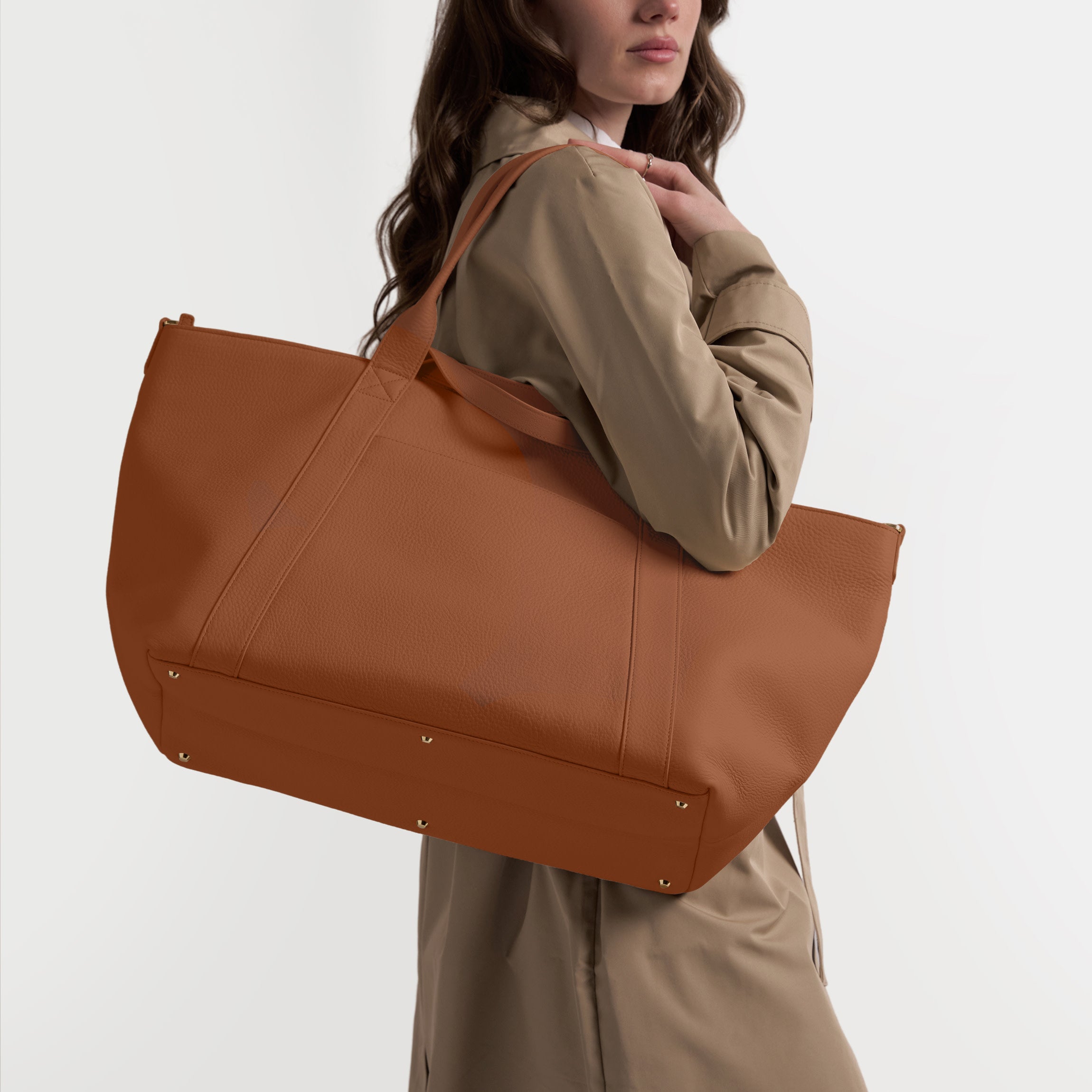 ミュージシャン TheGazettE CANVAS LEATHER TOTE / BROWN Transit Travel Tote | Full Grain Leather Saddle Brown – Leatherology