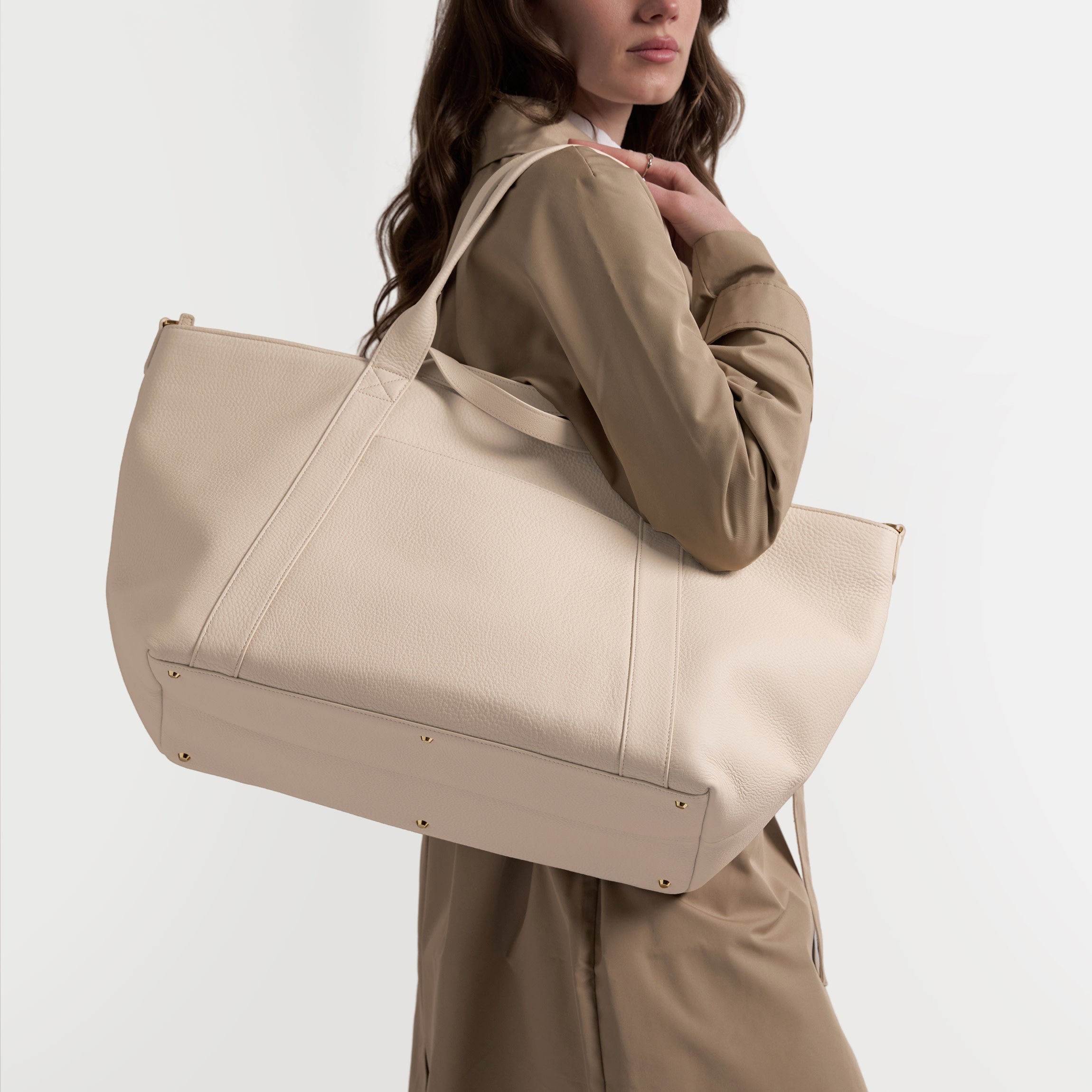 Transit Travel Tote | Full Grain Leather Sand – Leatherology