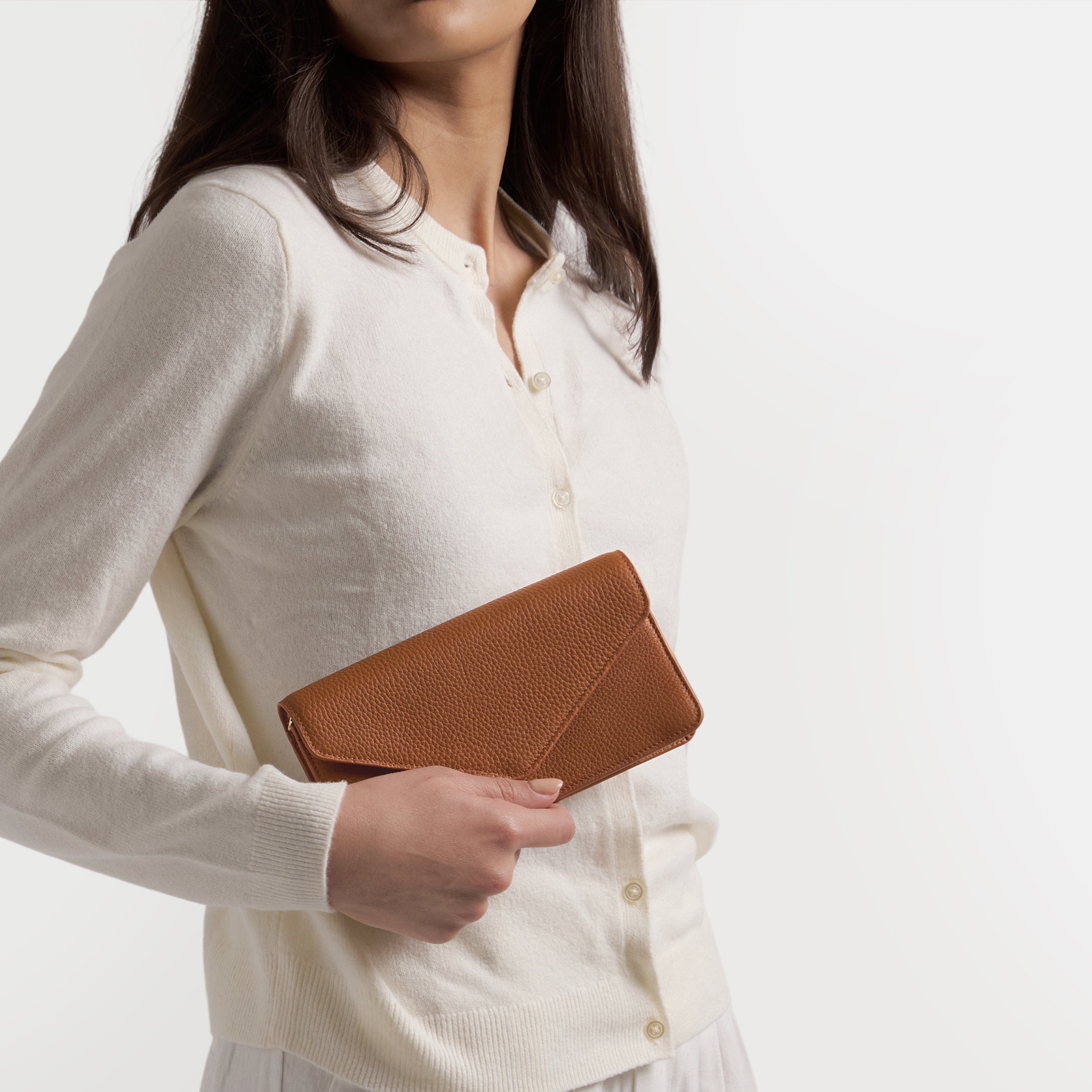 Small Willow Envelope | Full grain leather, minimal everyday bag