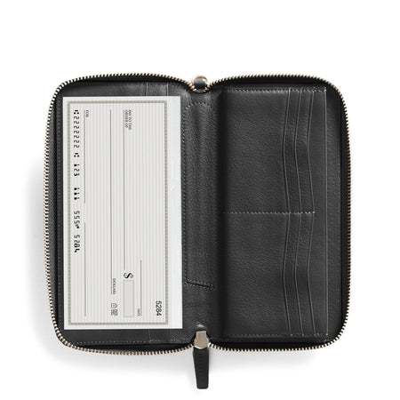 Windsor-Checkbook-Wallet-Black