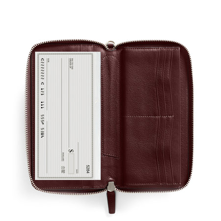 Windsor Checkbook Wallet | Full grain leather, organized