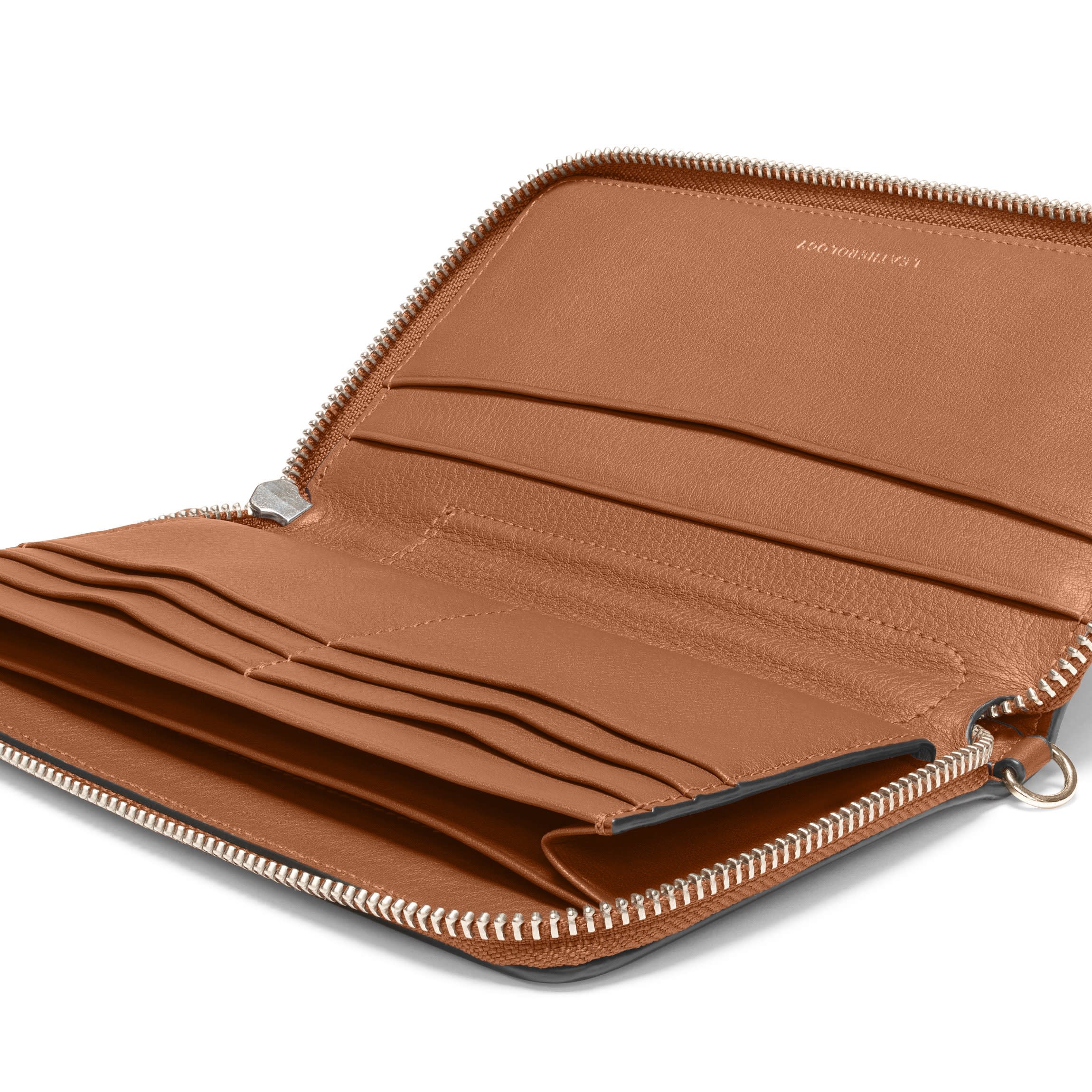 Windsor Flat Zip Wallet | Full grain leather, sleek and