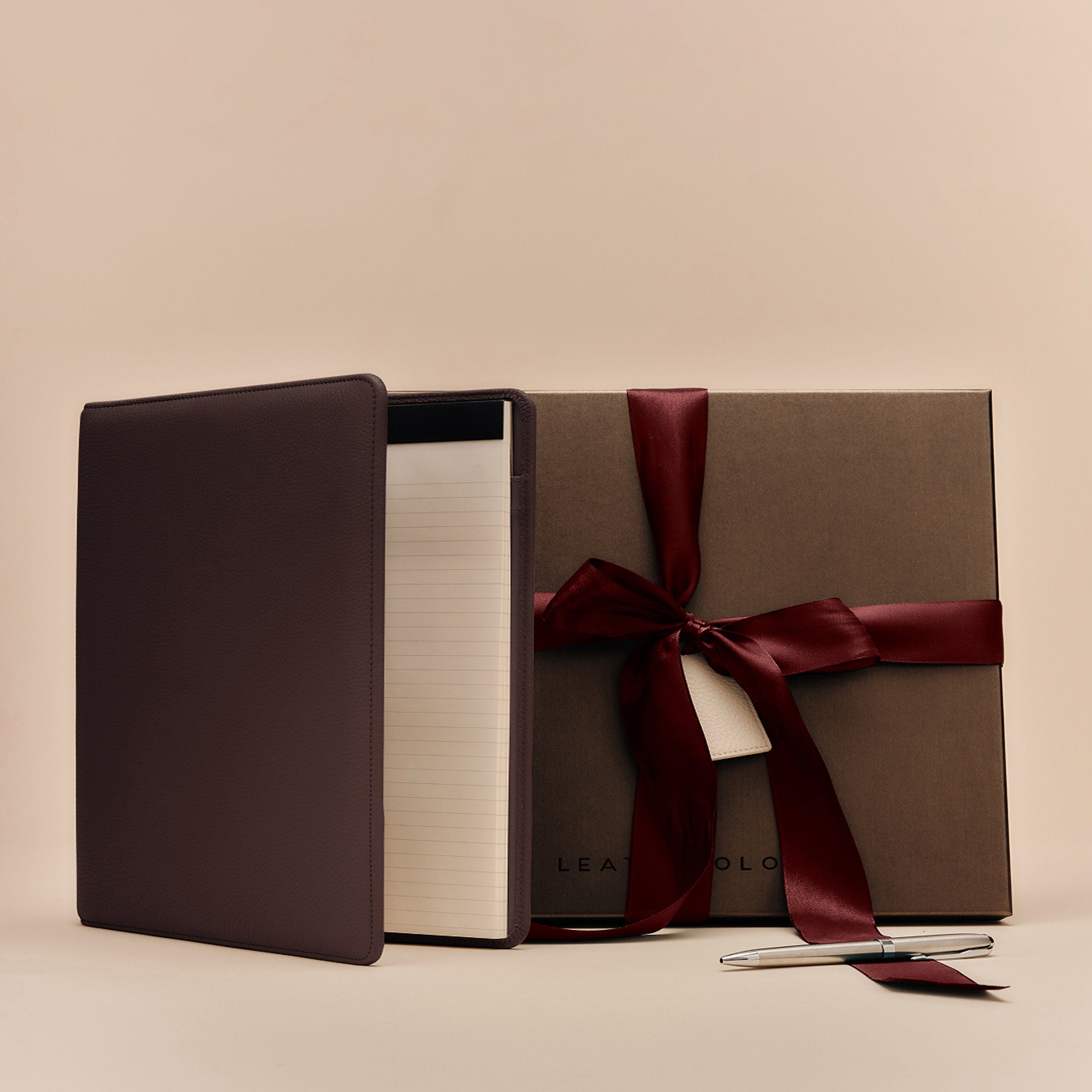 Padfolio Gift Set Brown