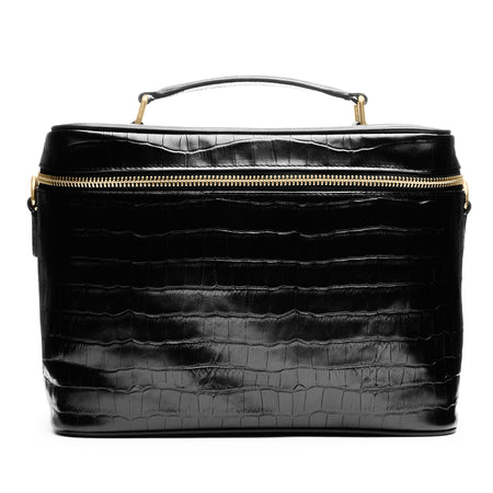 XL Train Case Black Croc
