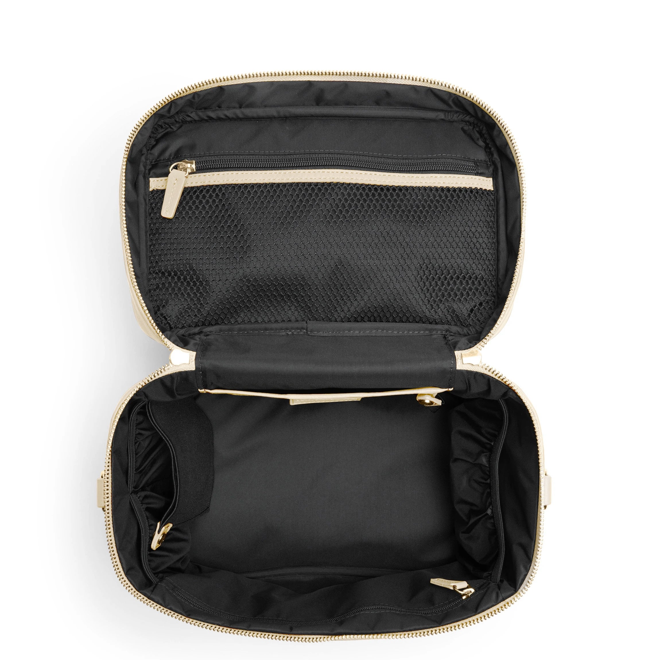 blossom thorne travel double zip train case makeup organizer bag XL Train Case