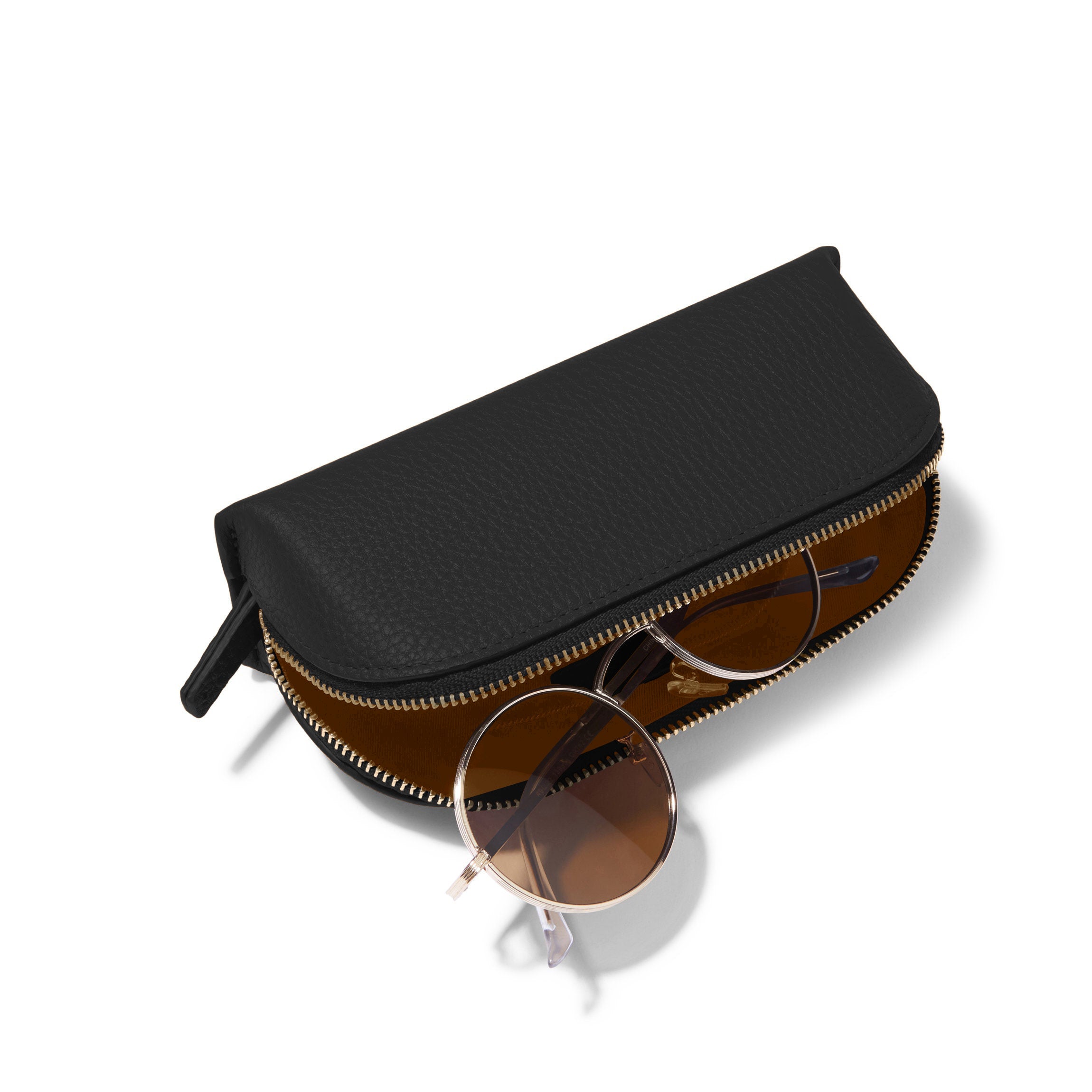 Zip Sunglass Case | Full grain leather, protective eyewear  display picture 2