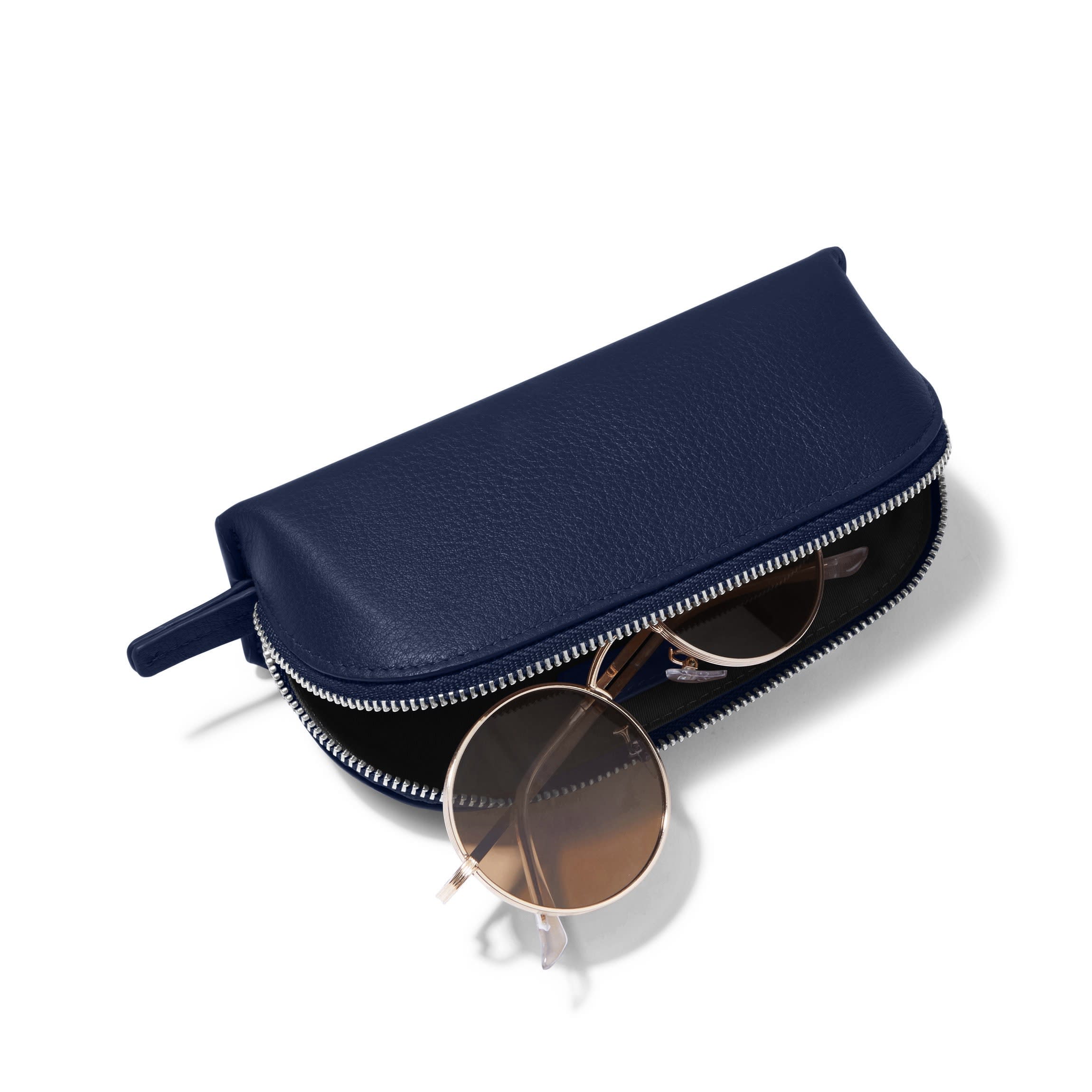 Zip Sunglass Case | Full Grain Leather, Protective Eyewear Storage