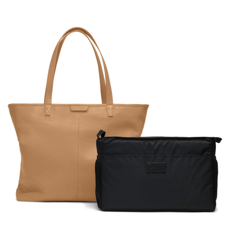 Zippered Downtown Diaper Bag | Full grain leather, stylish and