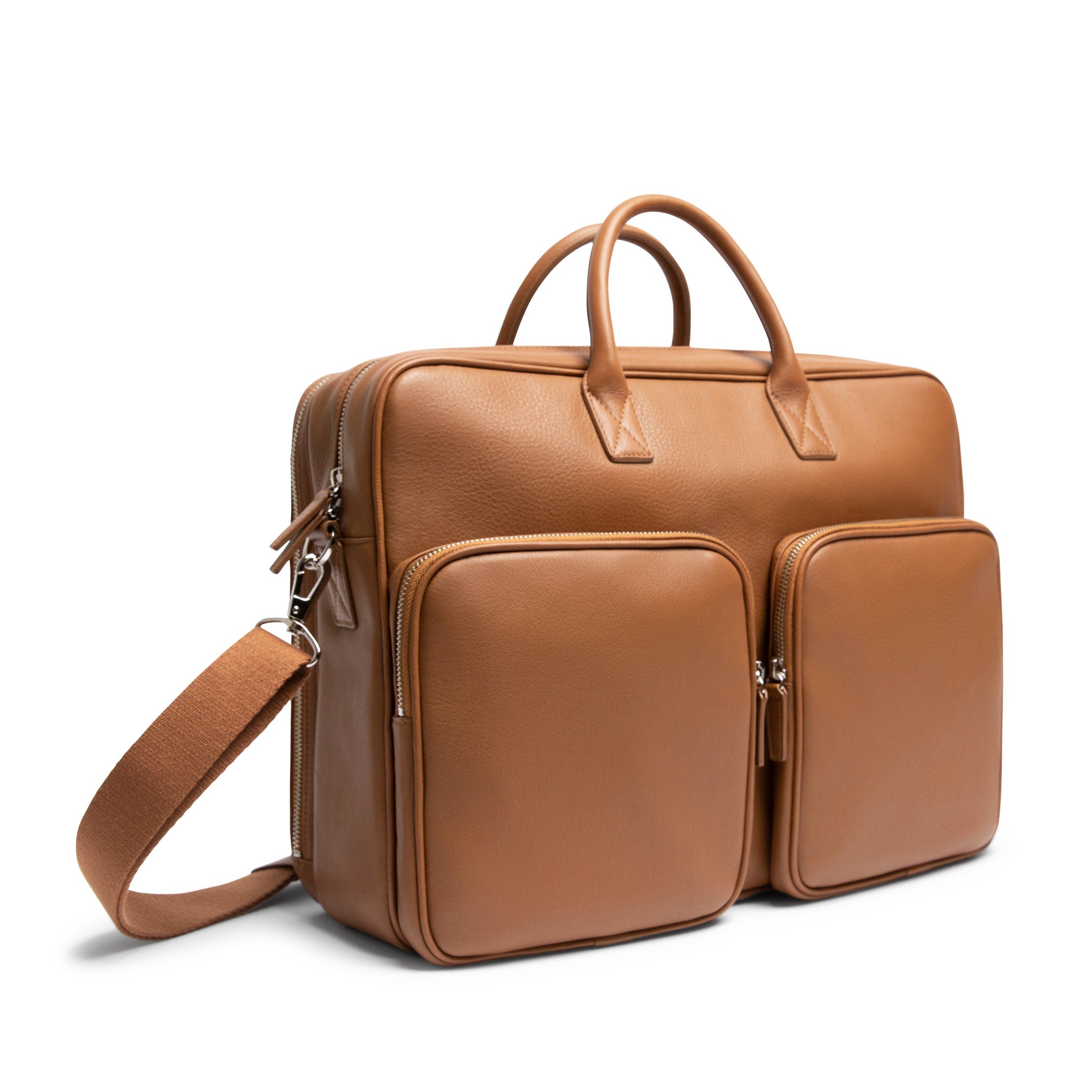 Warren Large Brief Bag Cognac