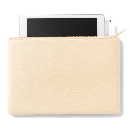 Slim Zippered iPad Case | Full grain leather, streamlined