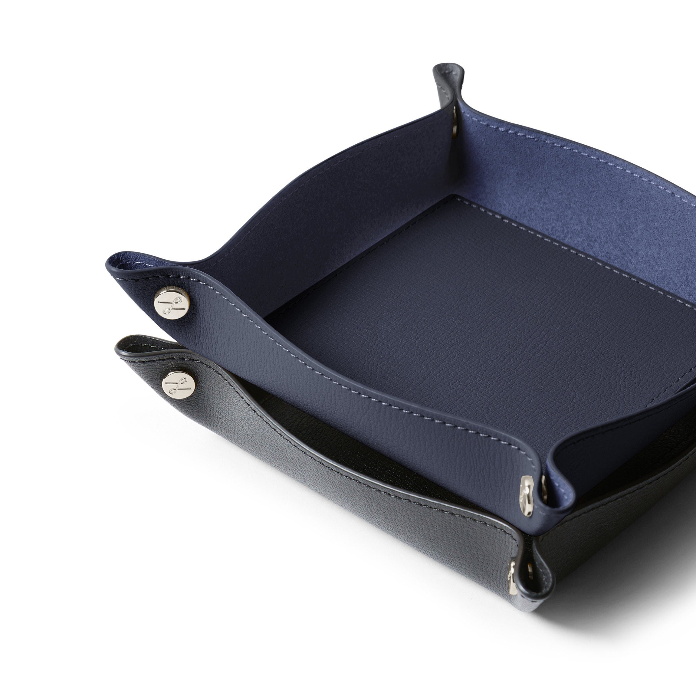 Modern Unlined Valet Tray | Full Grain Leather, Sleek Catch-all