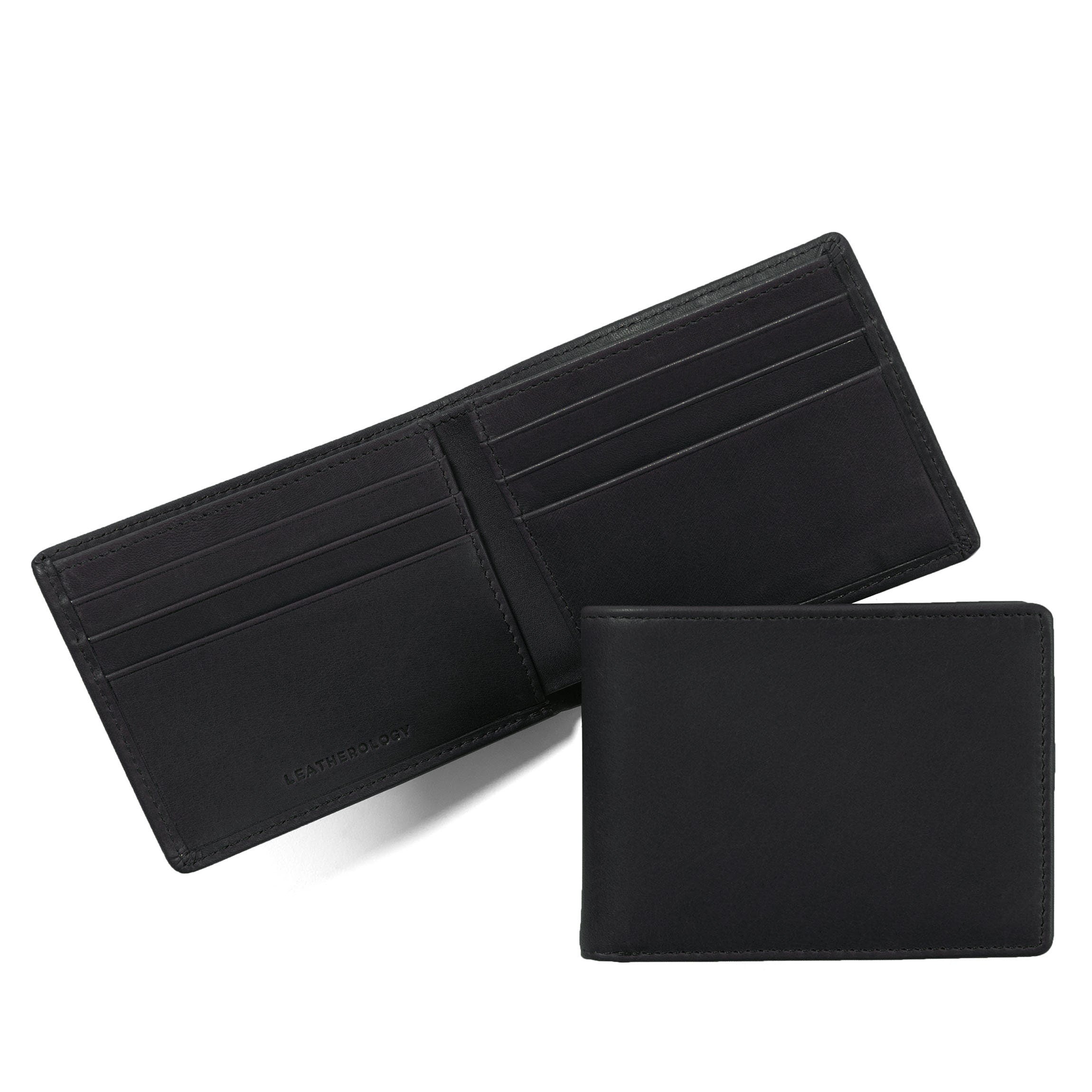 Thin Bifold Wallet Black Oil