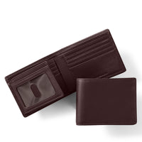 Bifold Wallet with Flap Brown