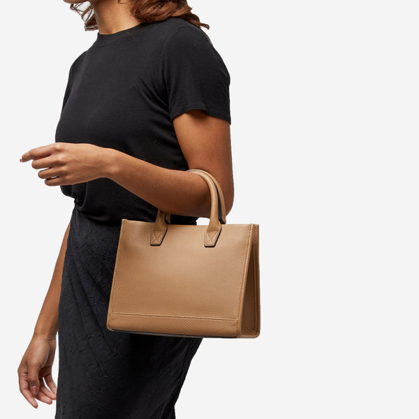 Kress Mini Top Handle Bag Camel