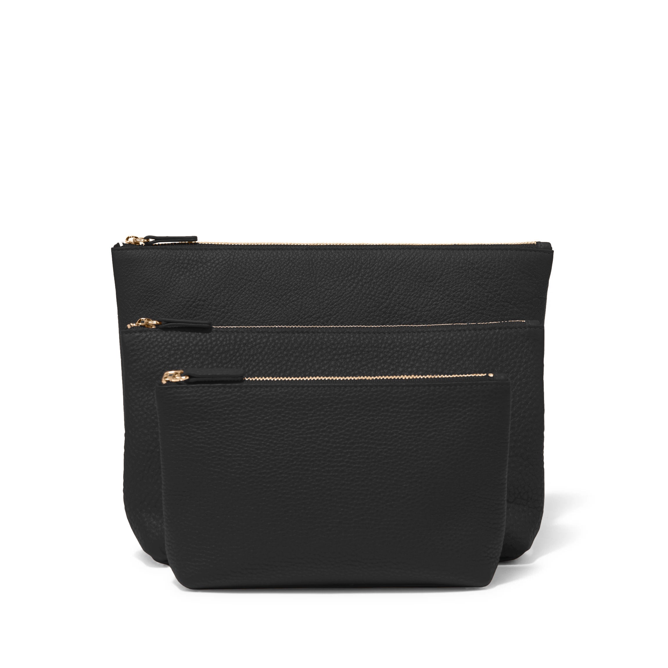 Standing Pouch Trio | Full grain leather, multipurpose storage
