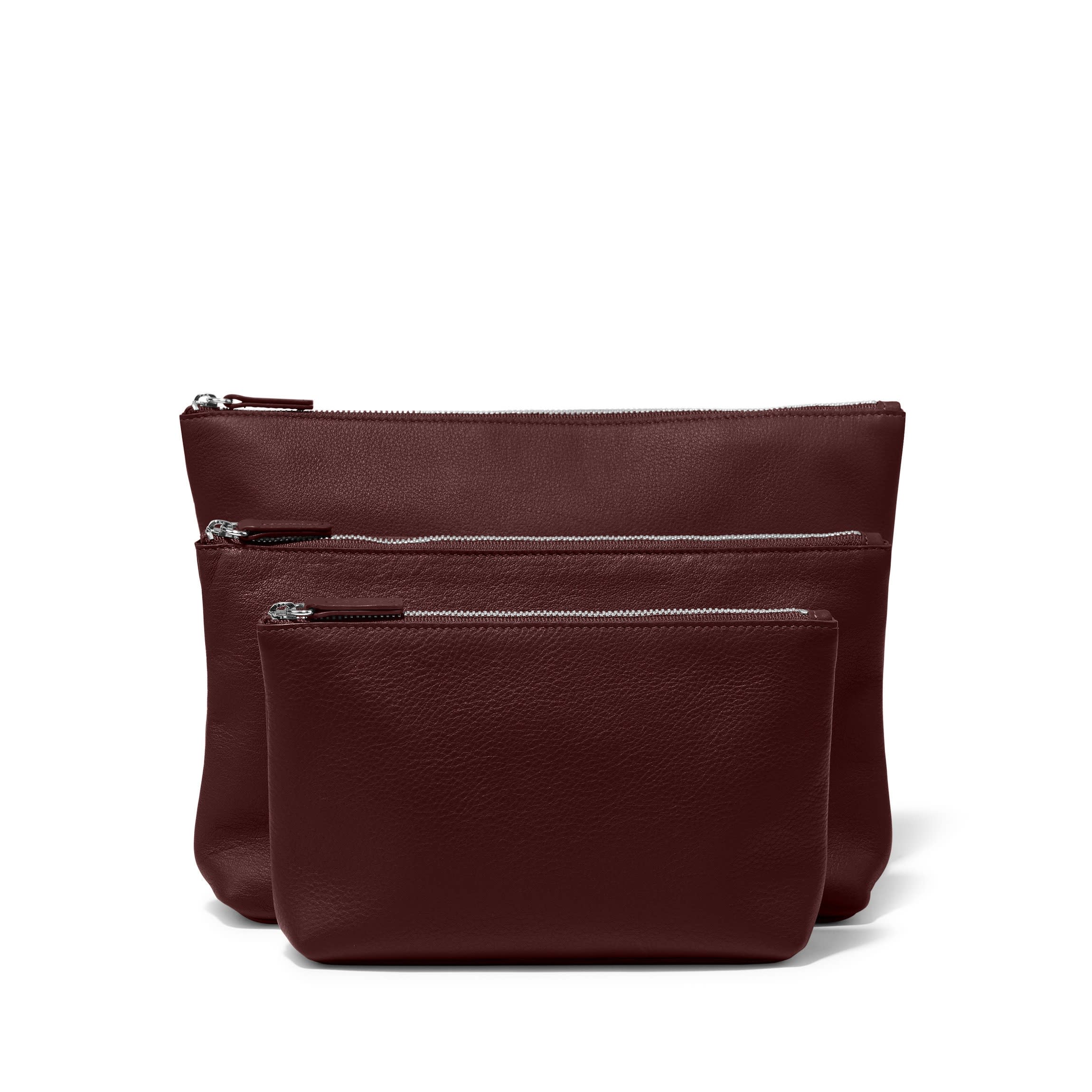 Standing Pouch Trio | Full Grain Leather, Multipurpose Storage