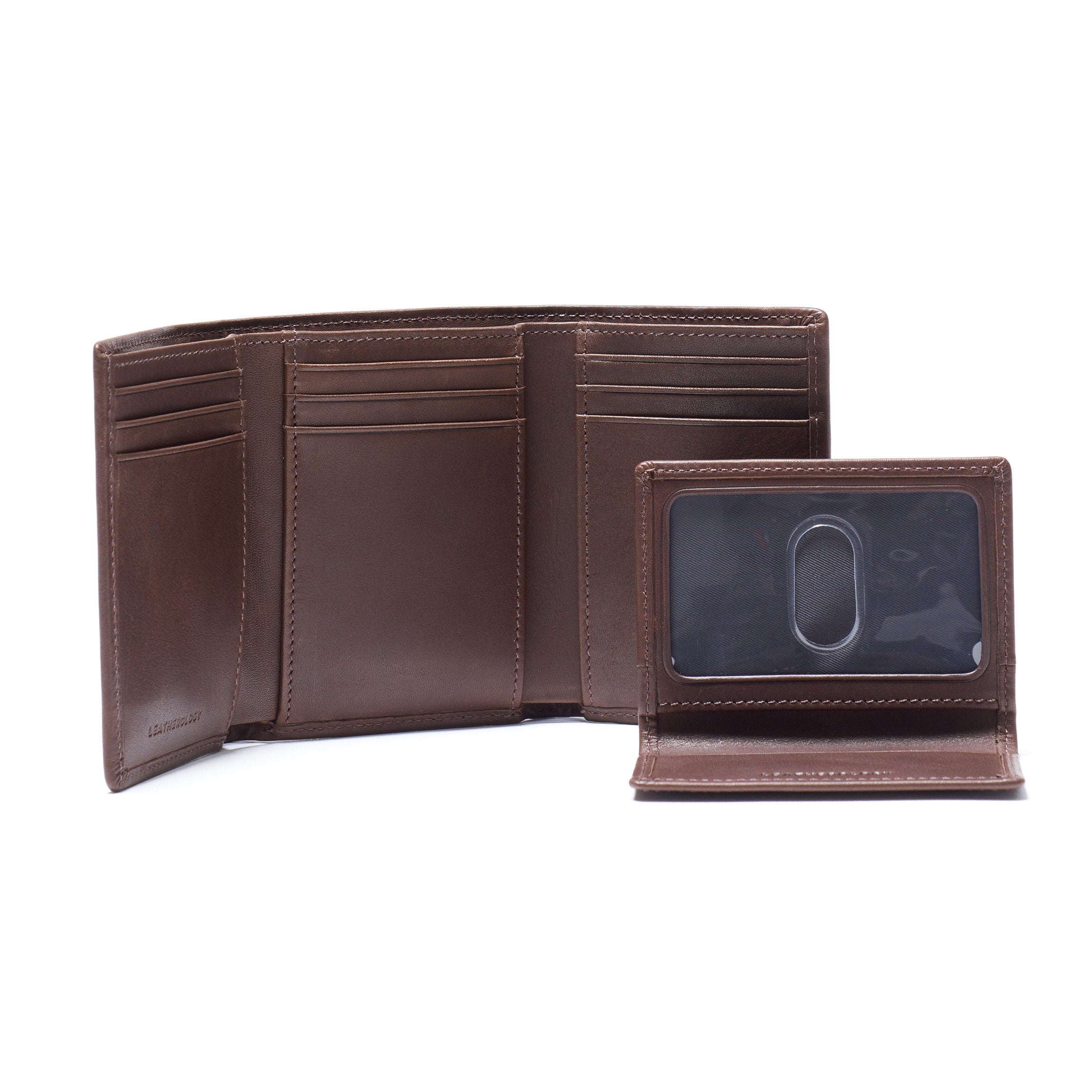 『Hollywood Wallet BROWN』 Bifold Wallet with Flap | Full grain leather, secure