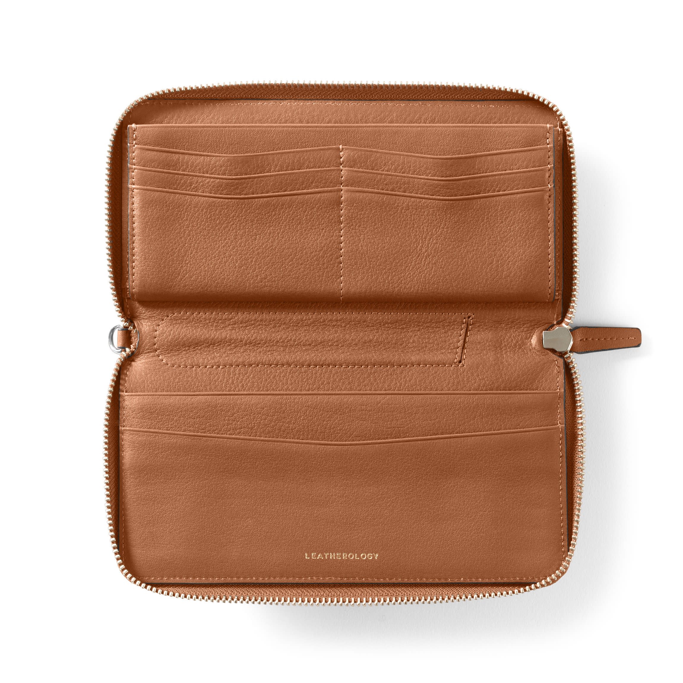 Windsor Flat Zip Wallet | Full grain leather, sleek and practical