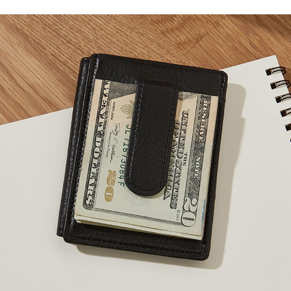 2-Pack Slim Metal Money Clip – USA Ship Design – Pocket Wallet & Card Holder