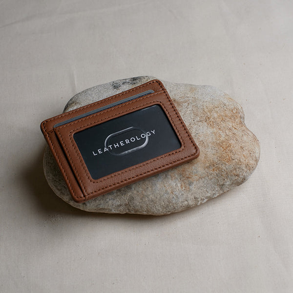 Slim ID Card Case | Minimal Leather Holder, Compact ID Storage