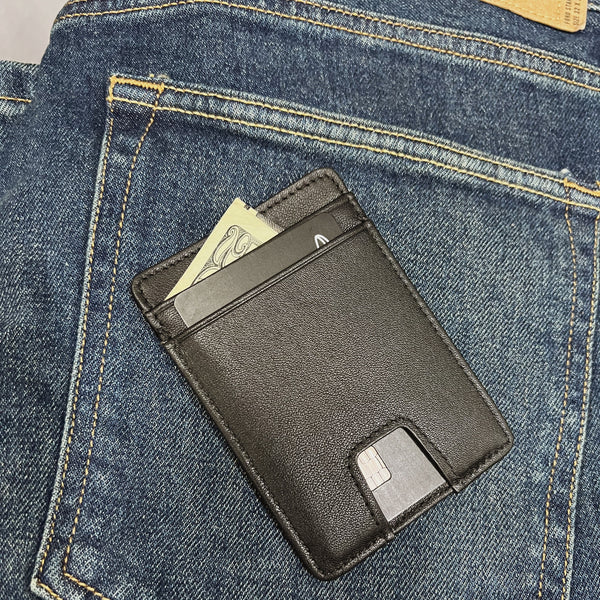 Slim Utility Card Case | Full grain leather, minimal card storage