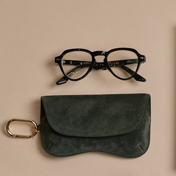 Portable Sunglass Case | Full grain leather, protective eyewear