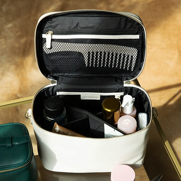 XL Train Case | Full grain leather, spacious travel storage