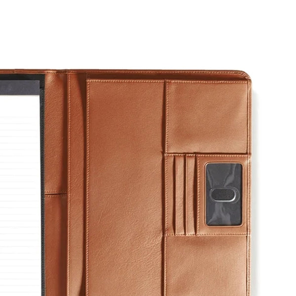 Left Handed Deluxe Folio | Full grain leather, tailored left-hand