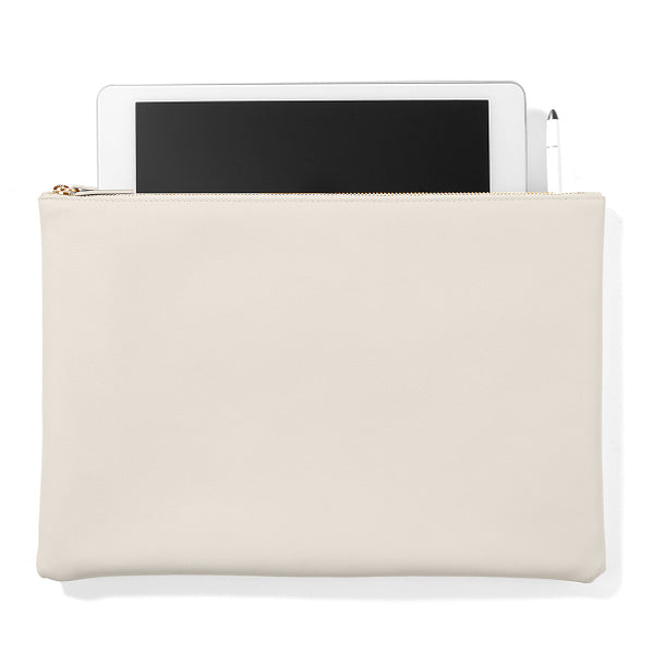 Slim Zippered iPad Case | Full grain leather, streamlined