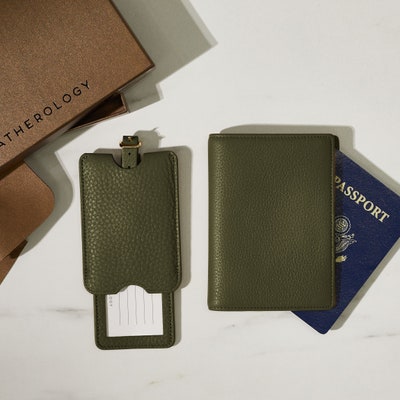 Deluxe Passport Cover + Luggage Tag Set